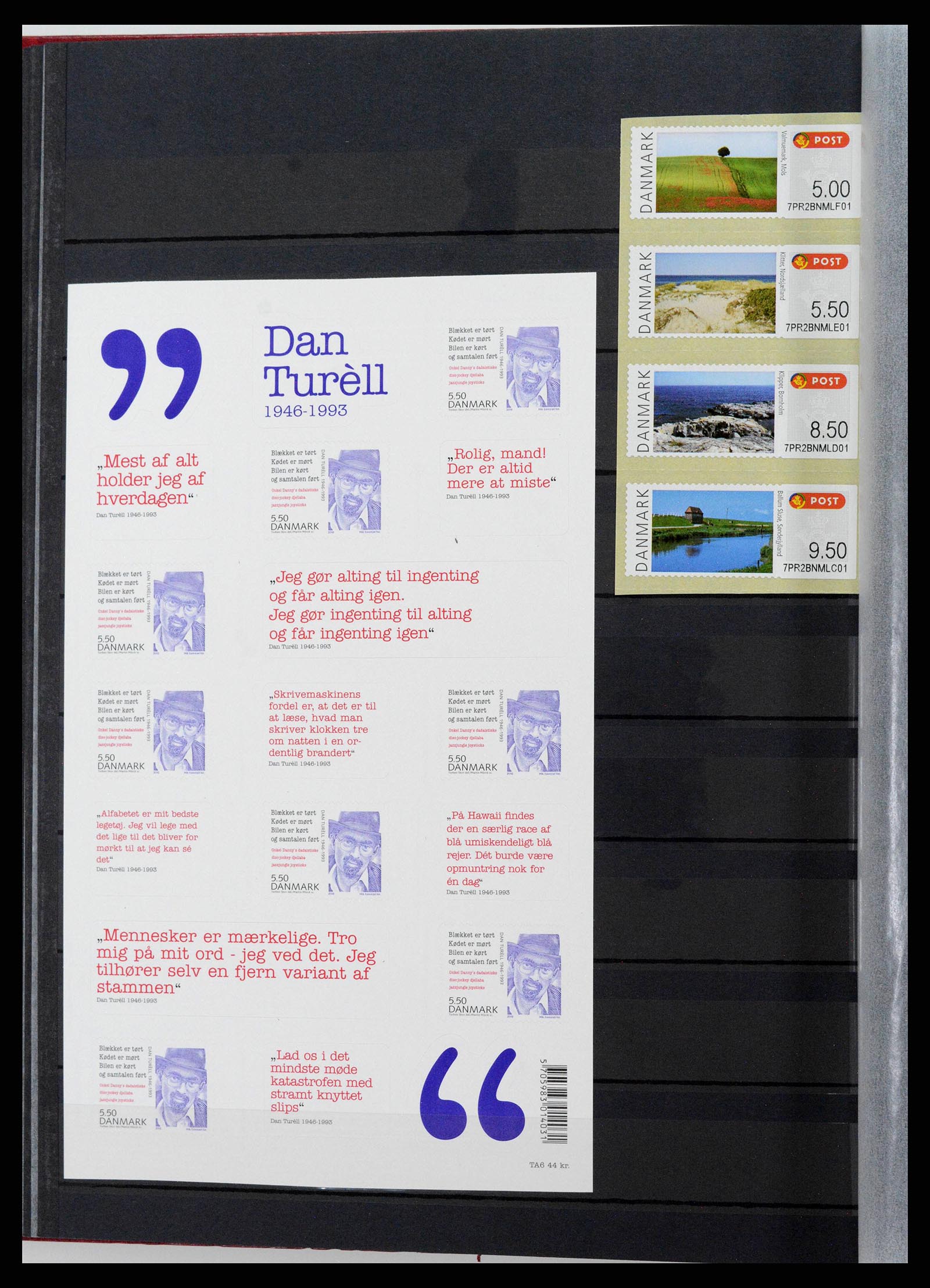 38858 0083 - Postzegelverzameling 38858 Denemarken 1976-2014.