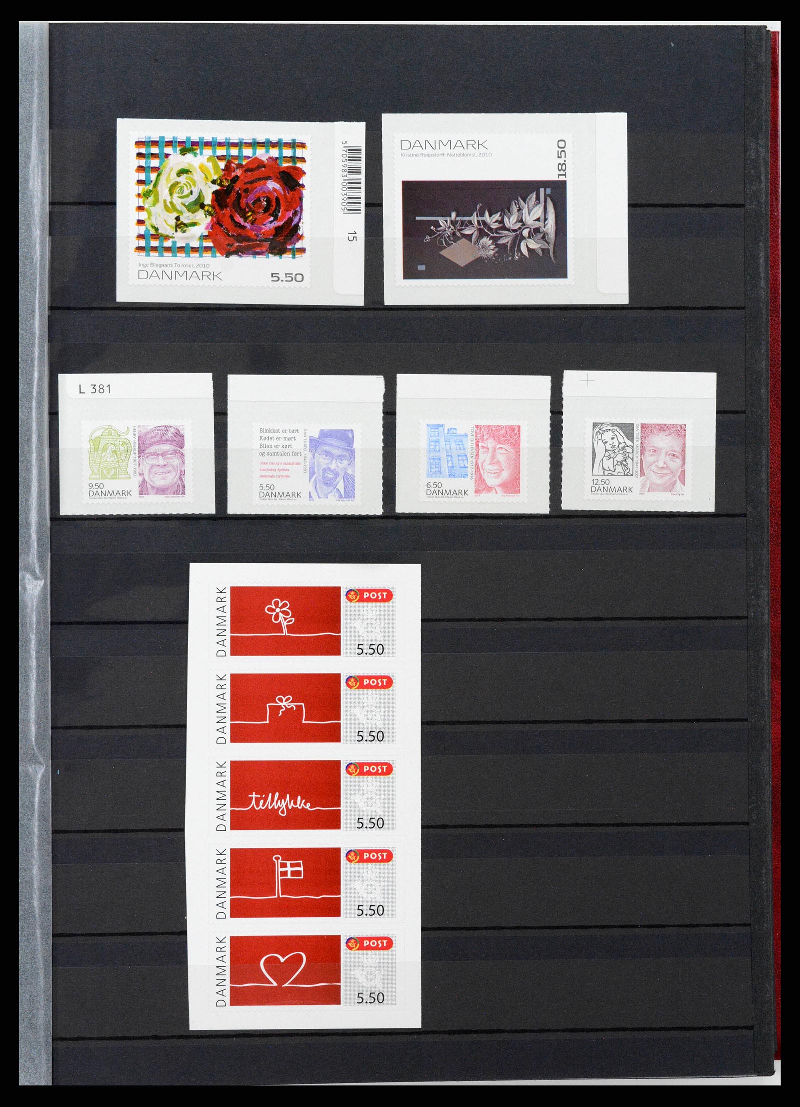 38858 0084 - Postzegelverzameling 38858 Denemarken 1976-2014.