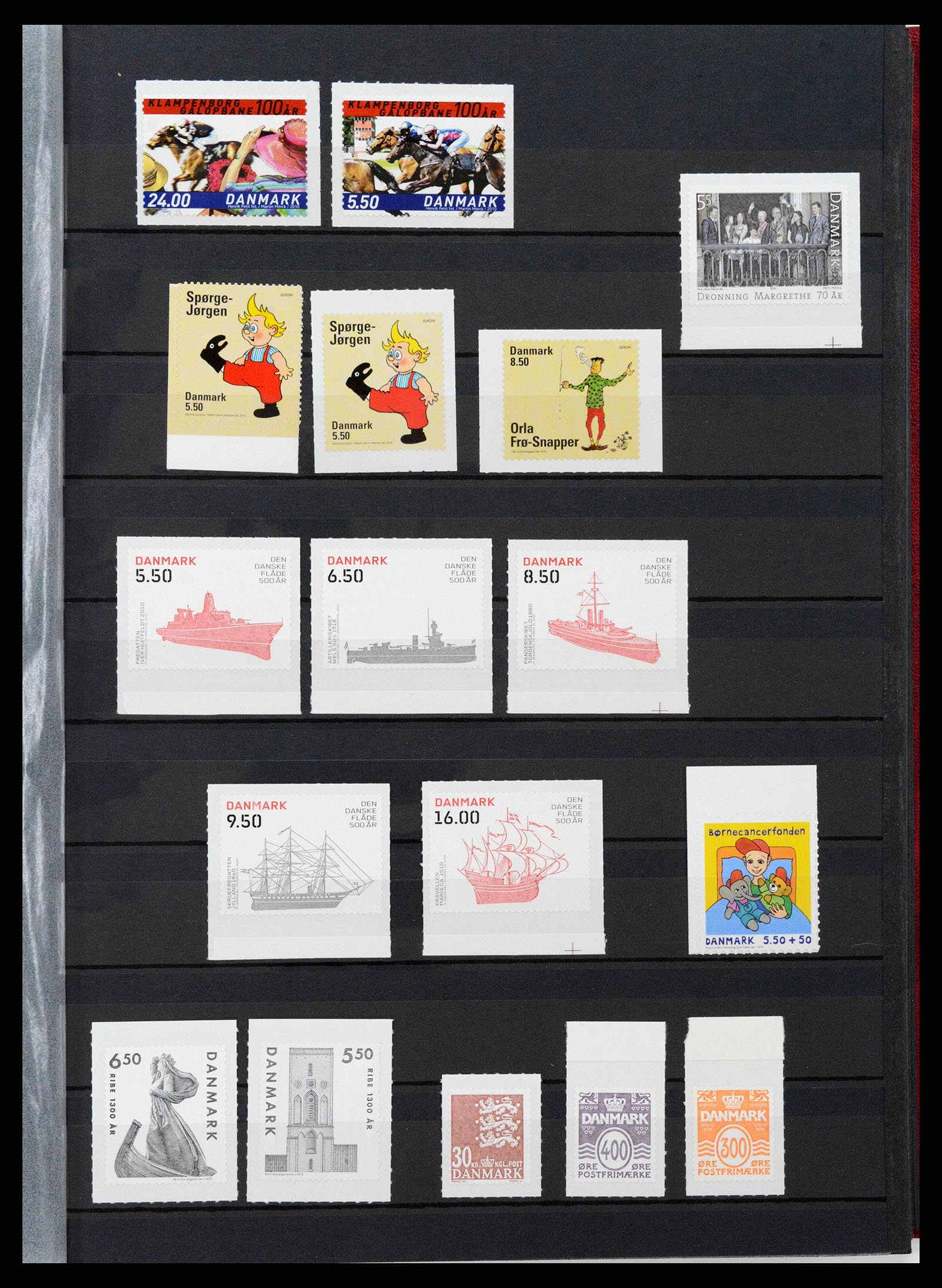 38858 0088 - Postzegelverzameling 38858 Denemarken 1976-2014.