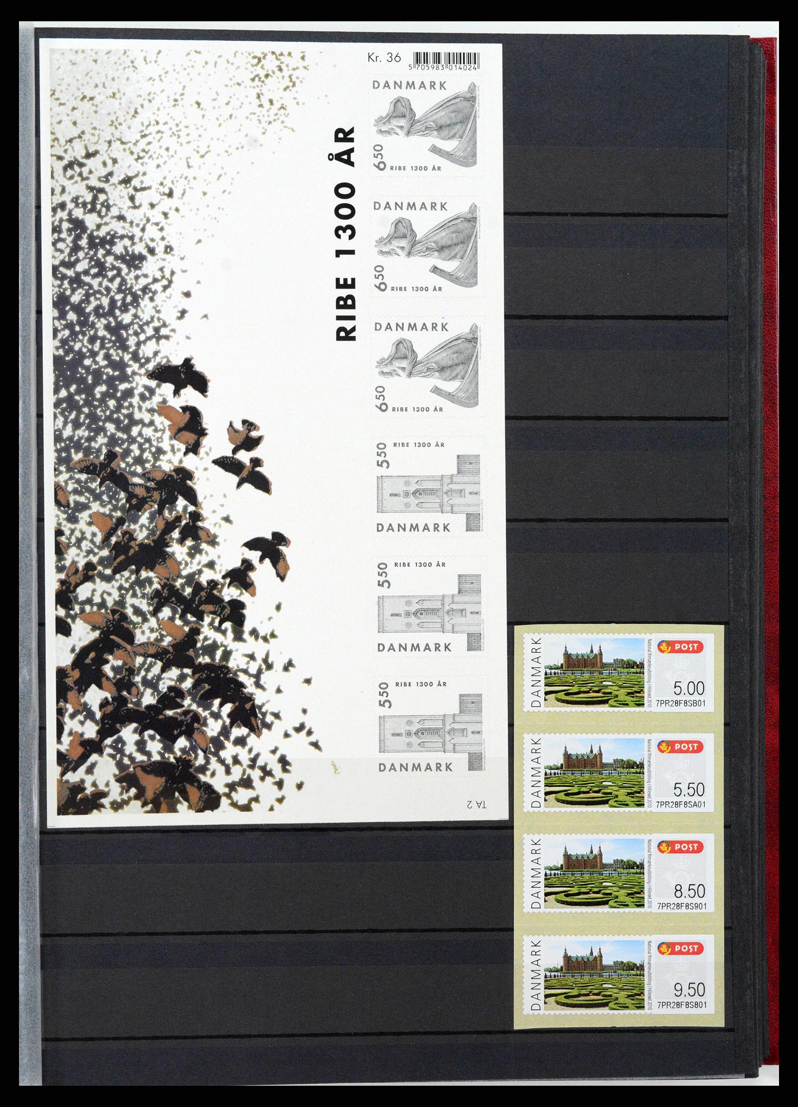 38858 0090 - Postzegelverzameling 38858 Denemarken 1976-2014.