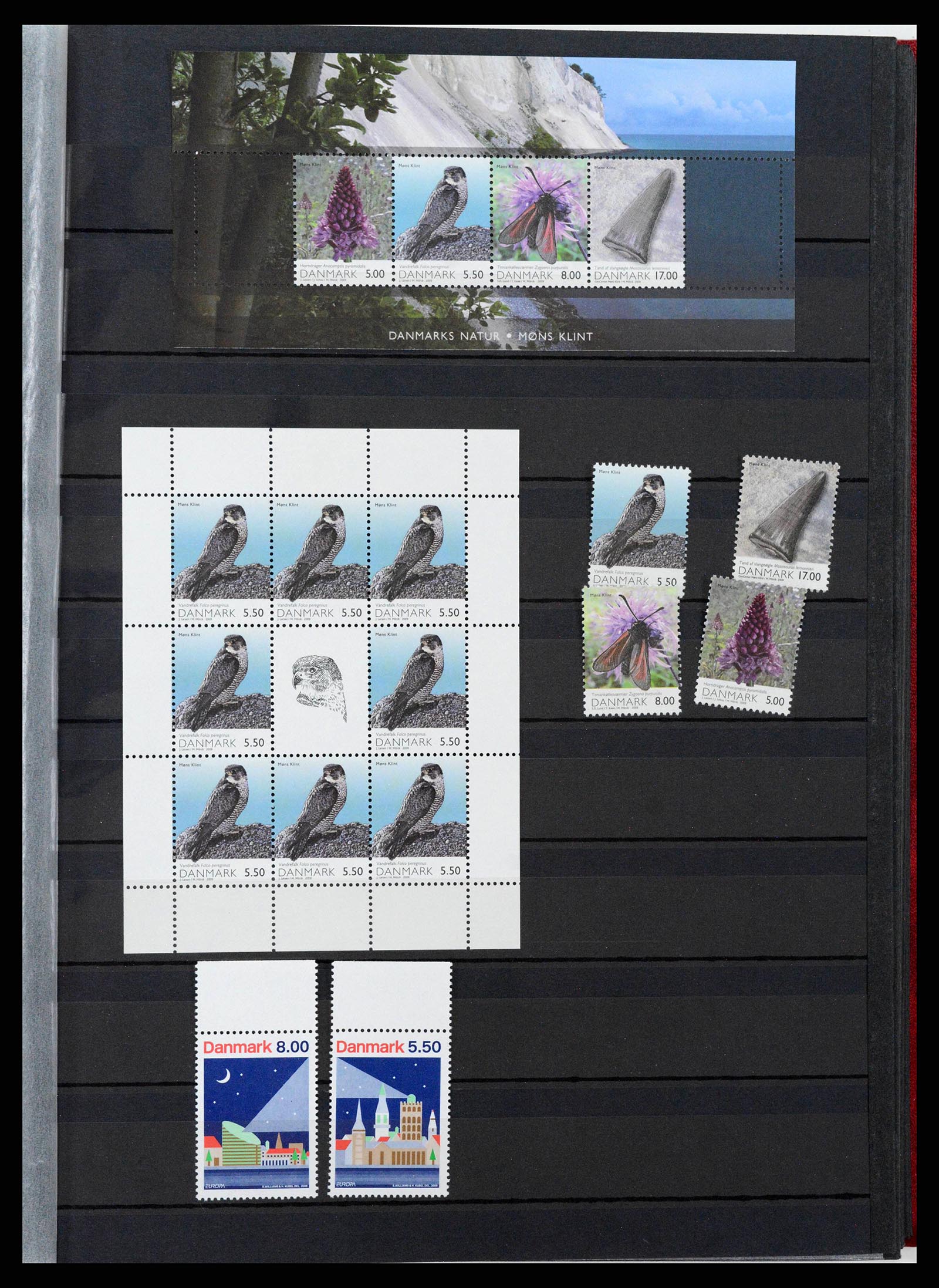 38858 0092 - Postzegelverzameling 38858 Denemarken 1976-2014.