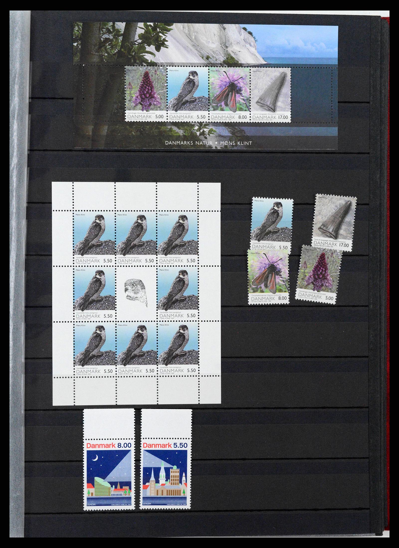 38858 0093 - Postzegelverzameling 38858 Denemarken 1976-2014.