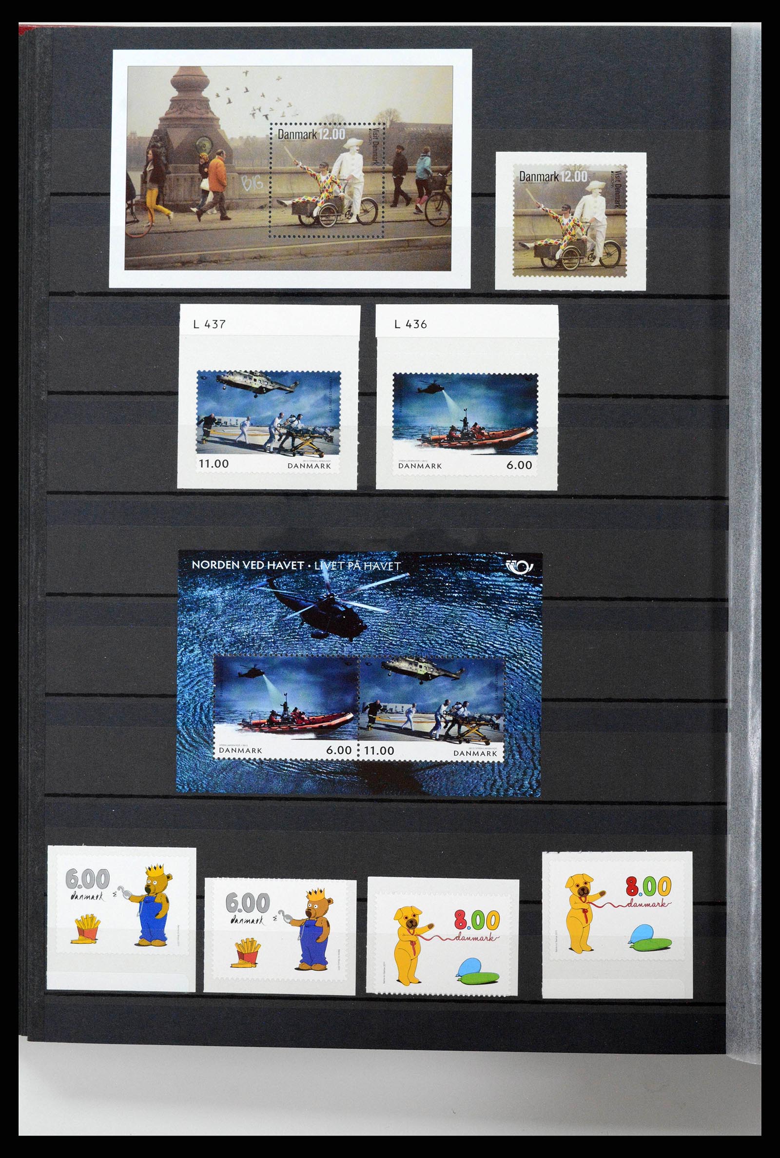38858 0094 - Postzegelverzameling 38858 Denemarken 1976-2014.