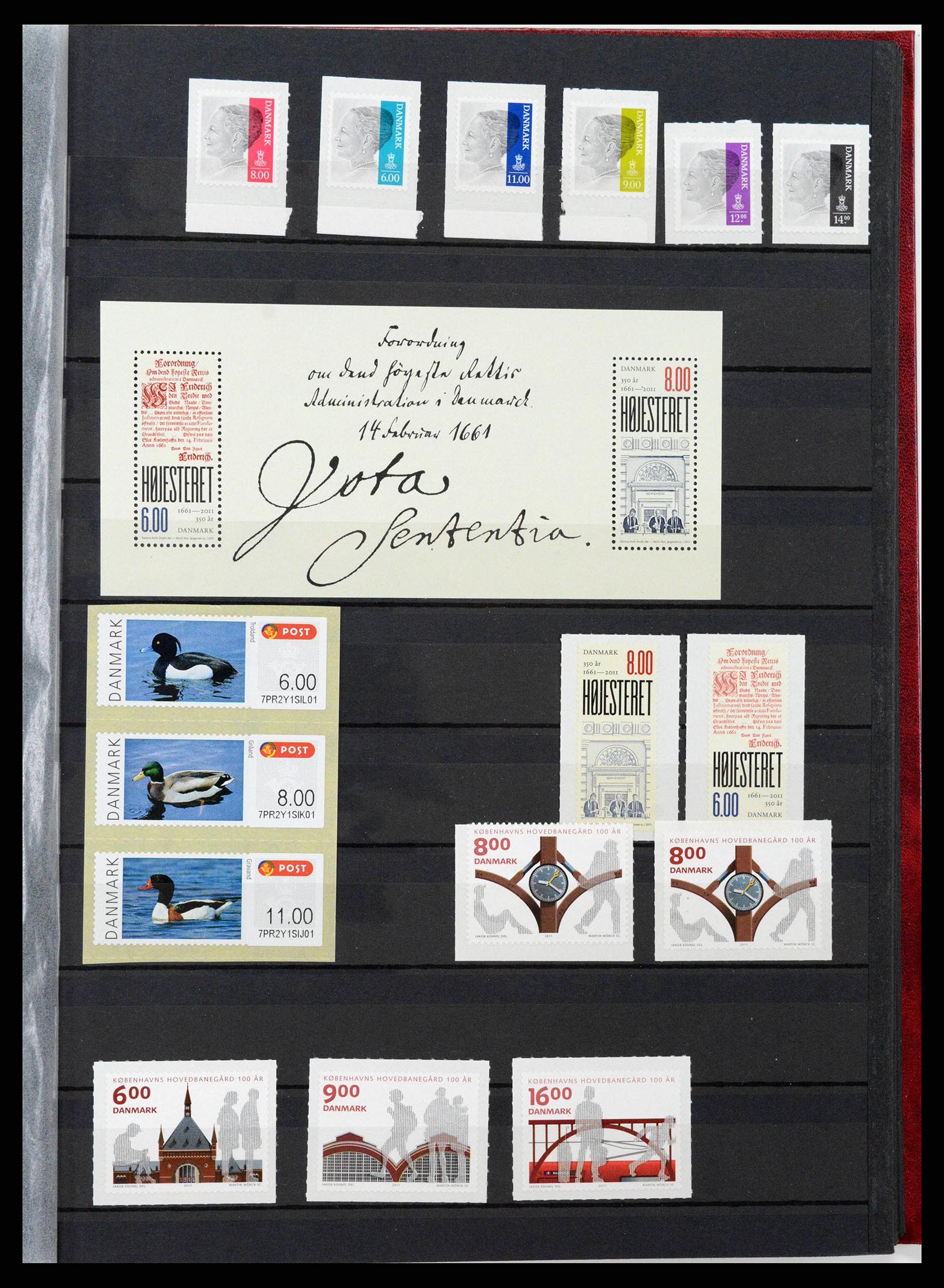 38858 0099 - Postzegelverzameling 38858 Denemarken 1976-2014.