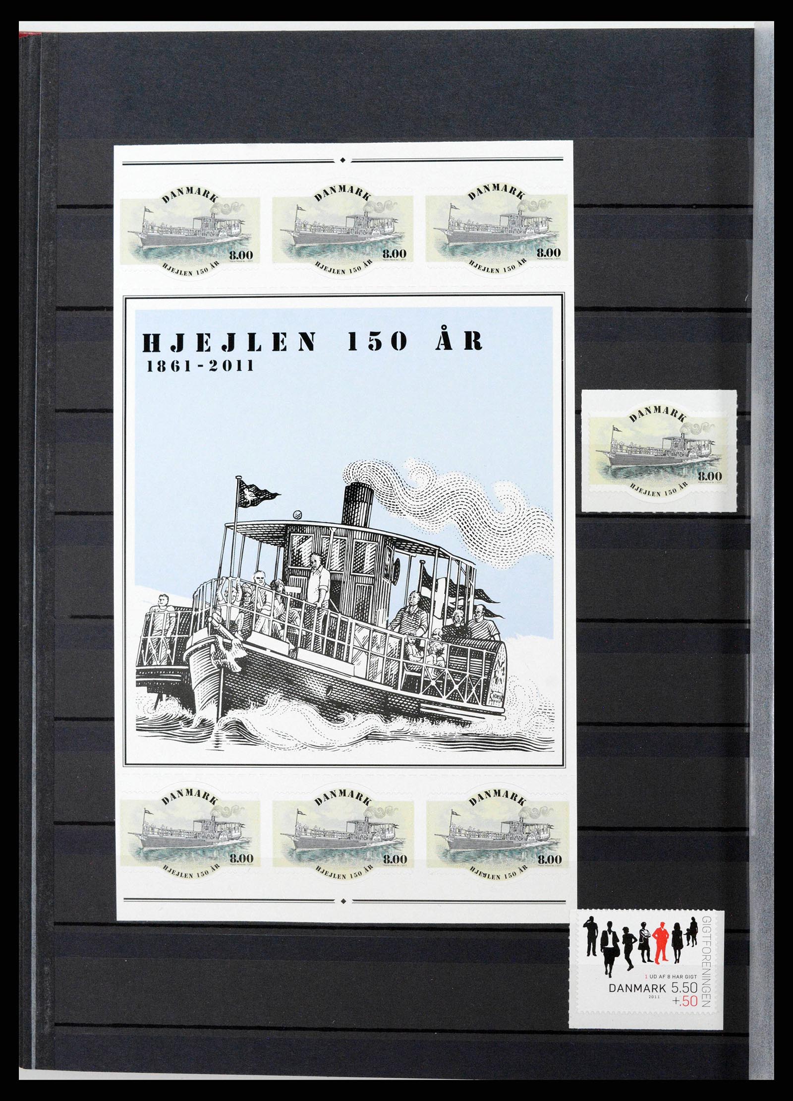 38858 0102 - Postzegelverzameling 38858 Denemarken 1976-2014.