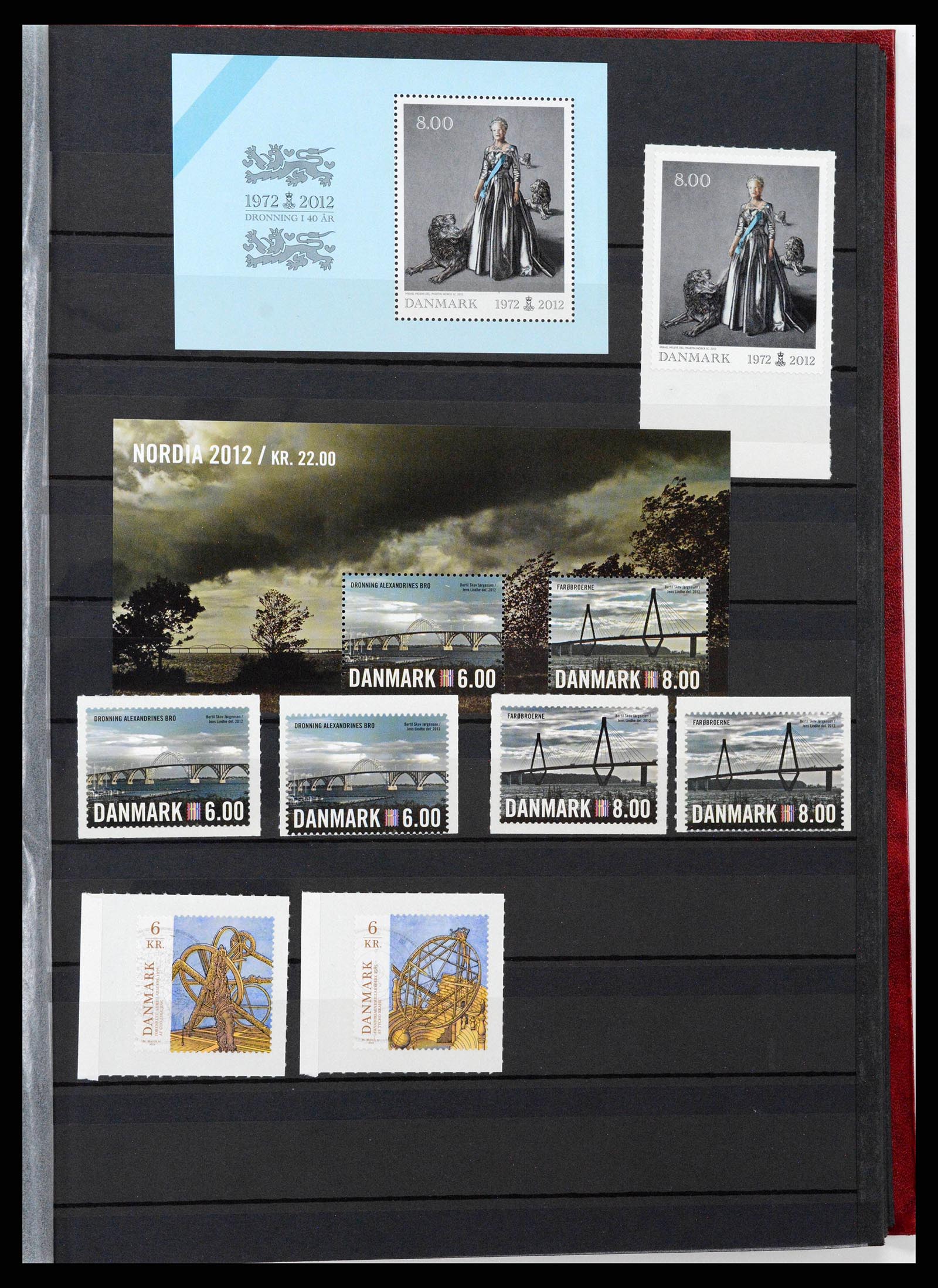 38858 0103 - Postzegelverzameling 38858 Denemarken 1976-2014.