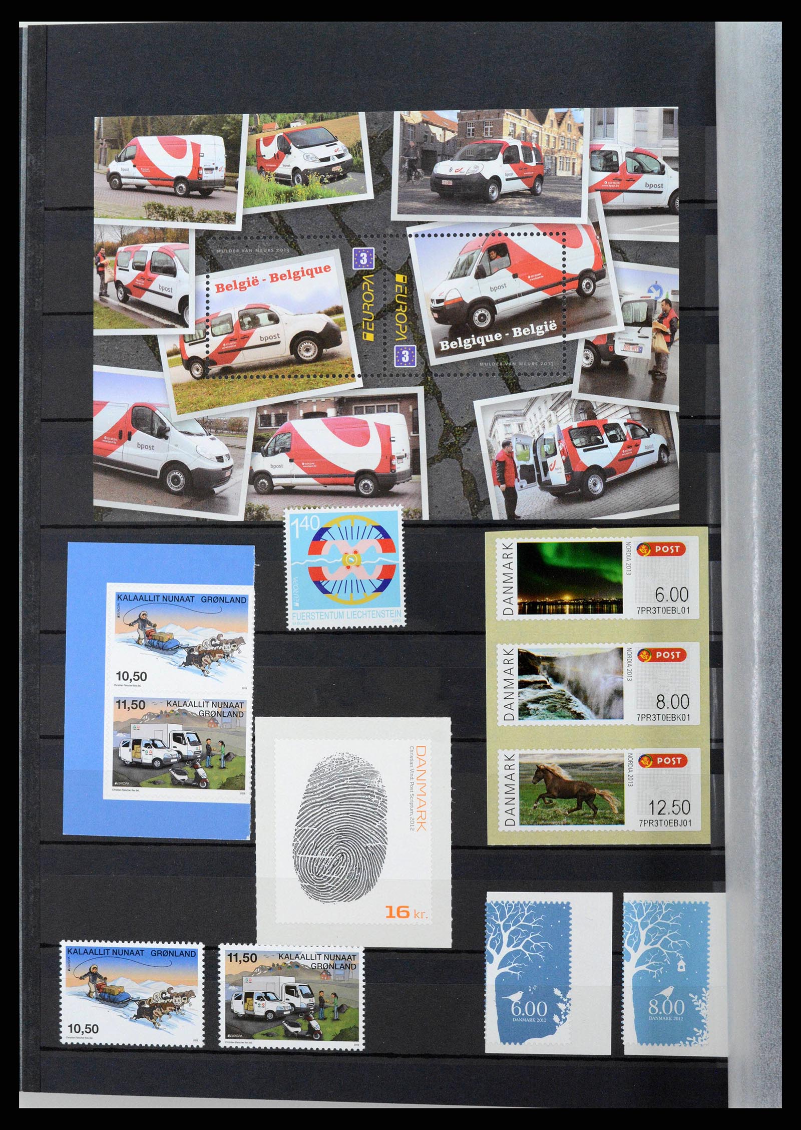 38858 0113 - Postzegelverzameling 38858 Denemarken 1976-2014.