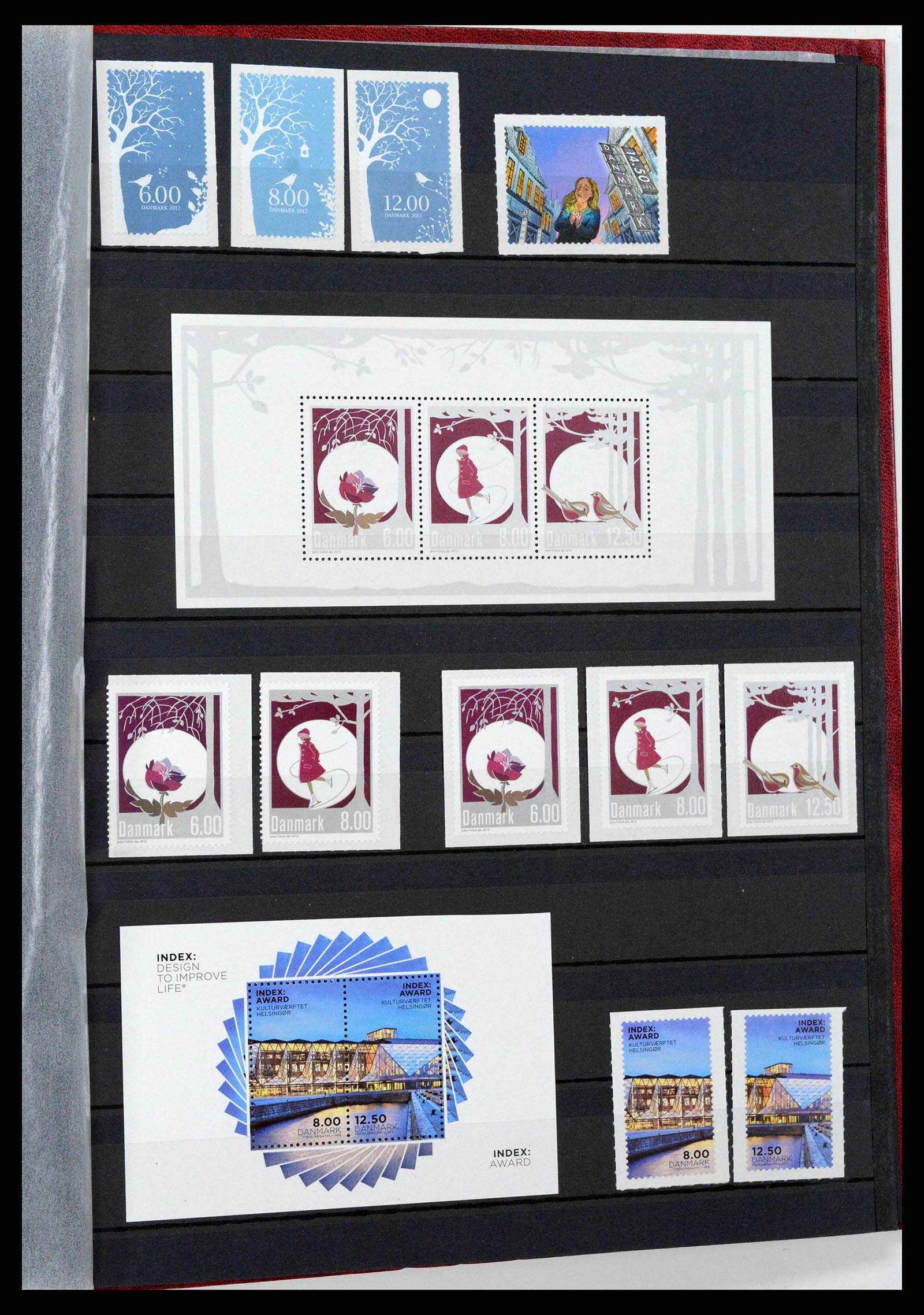 38858 0114 - Postzegelverzameling 38858 Denemarken 1976-2014.