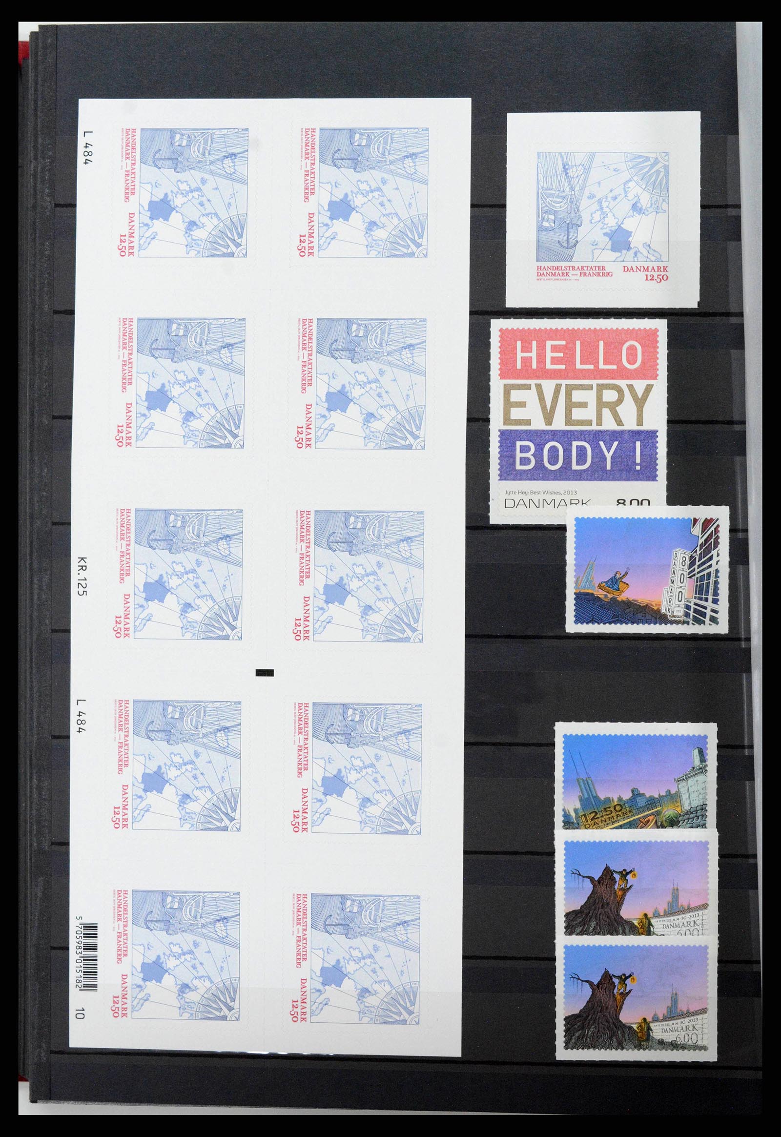 38858 0115 - Postzegelverzameling 38858 Denemarken 1976-2014.
