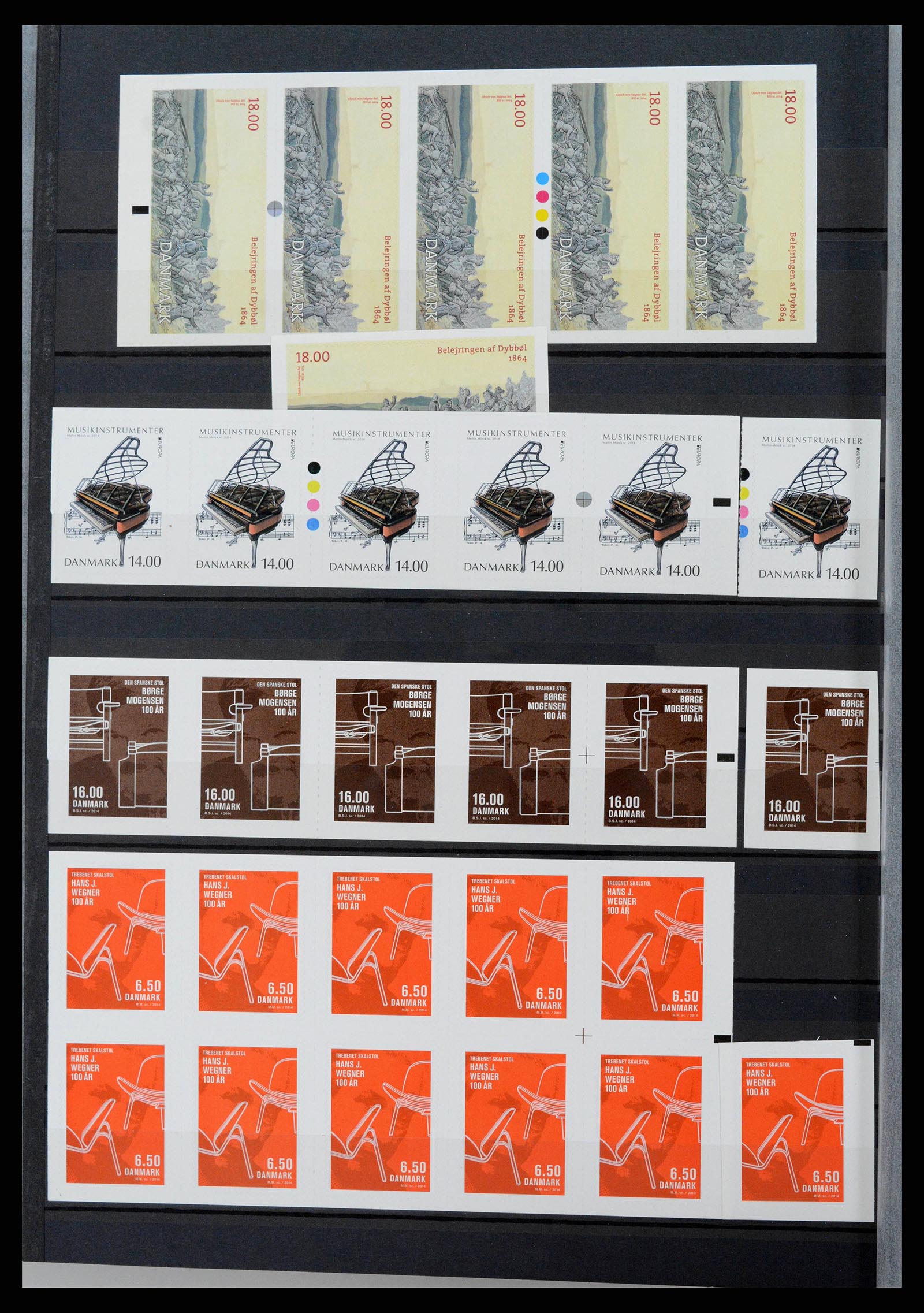 38858 0119 - Postzegelverzameling 38858 Denemarken 1976-2014.