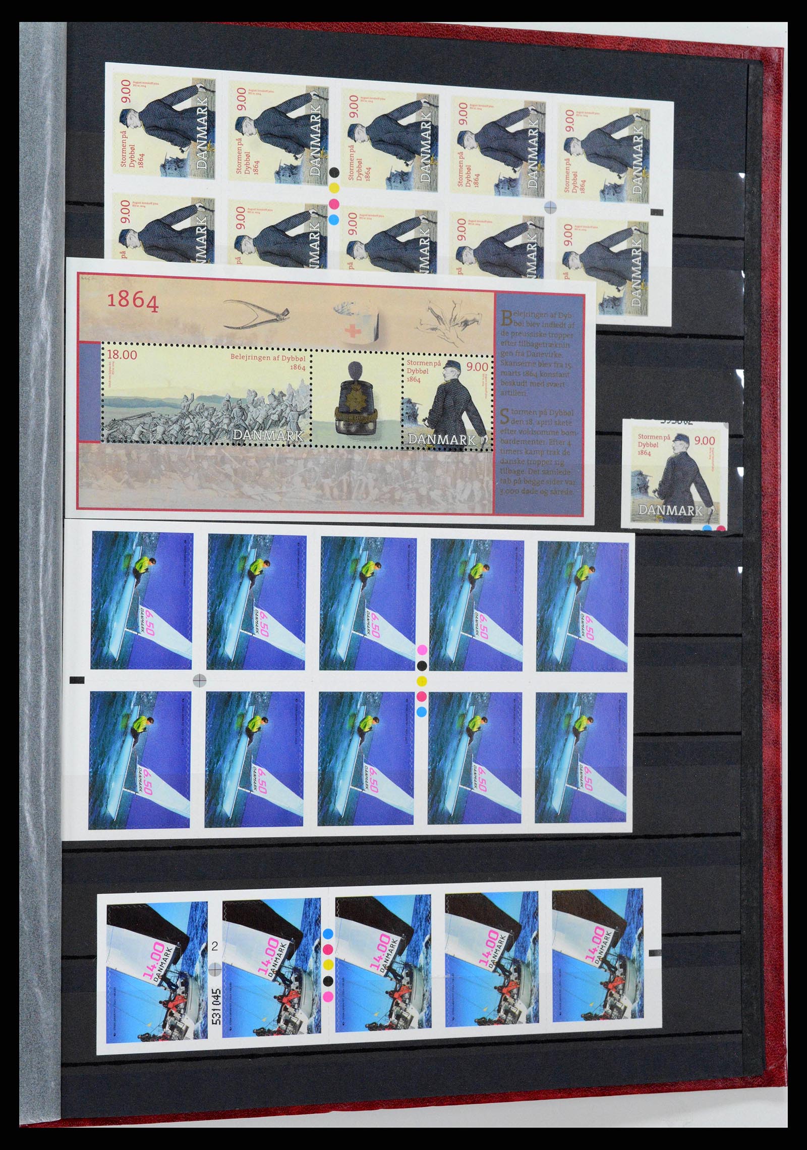 38858 0120 - Postzegelverzameling 38858 Denemarken 1976-2014.