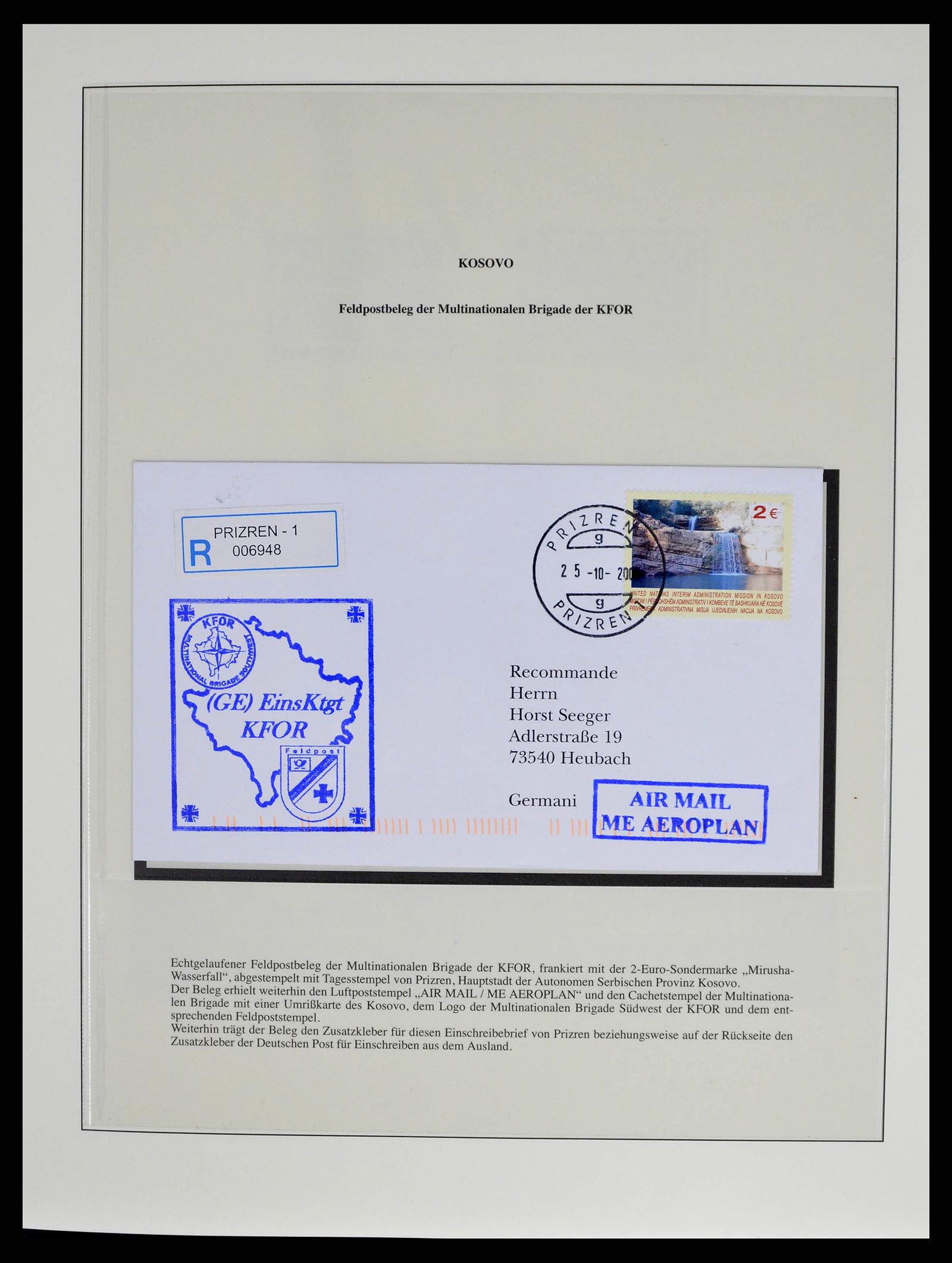 38859 0010 - Stamp collection 38859 Kosovo 2000-2018!