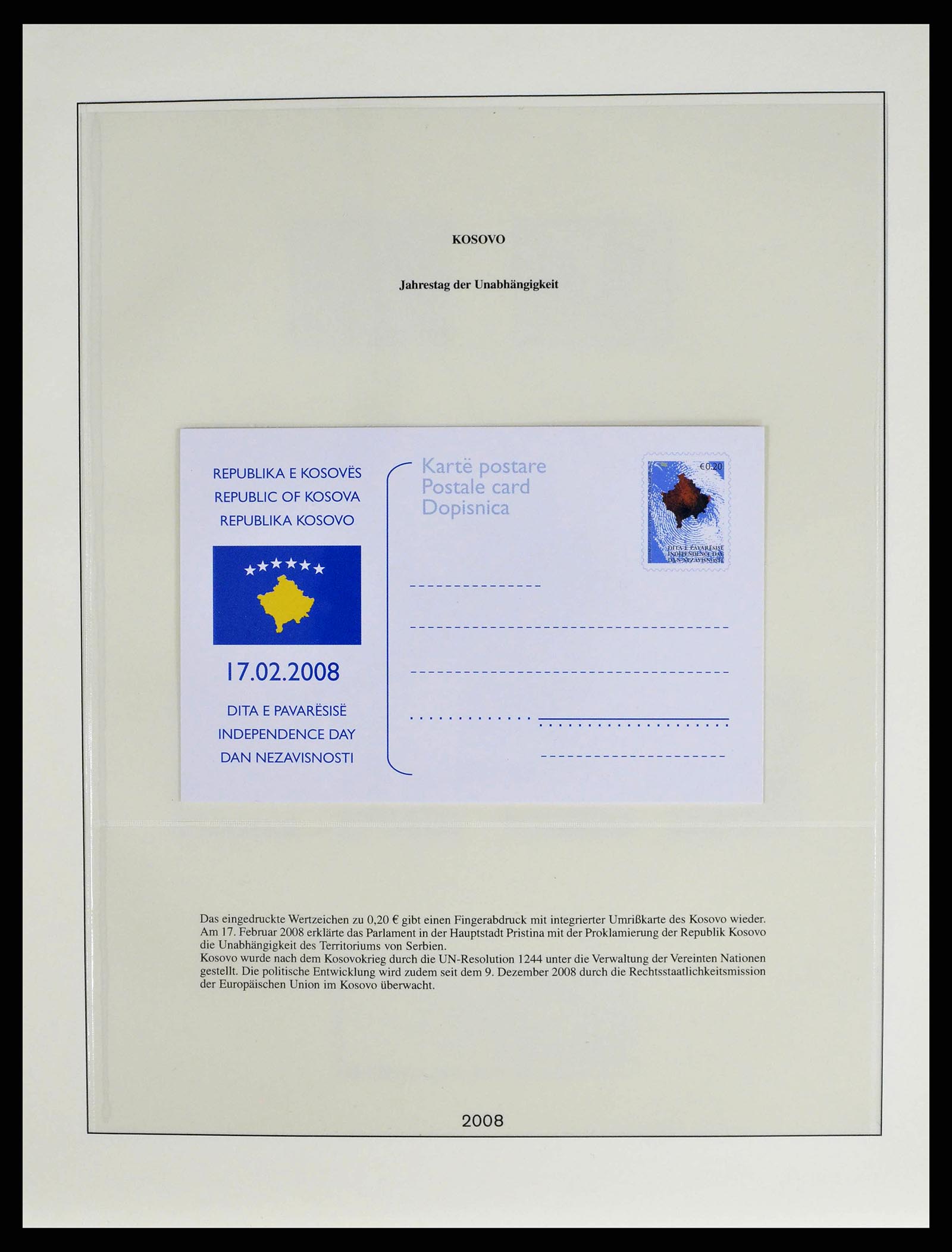 38859 0023 - Stamp collection 38859 Kosovo 2000-2018!