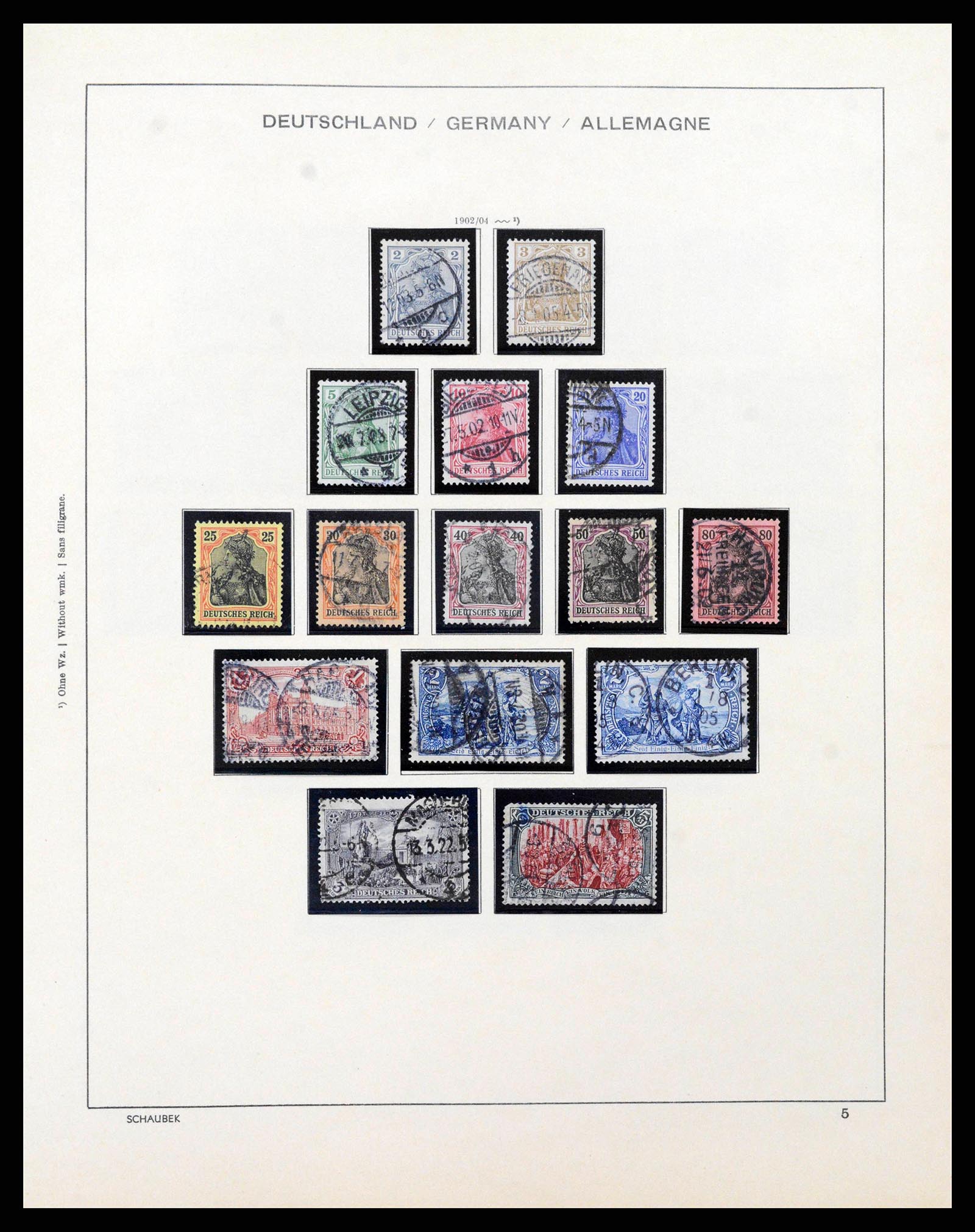 38860 0006 - Stamp collection 38860 German Reich 1872-1945.