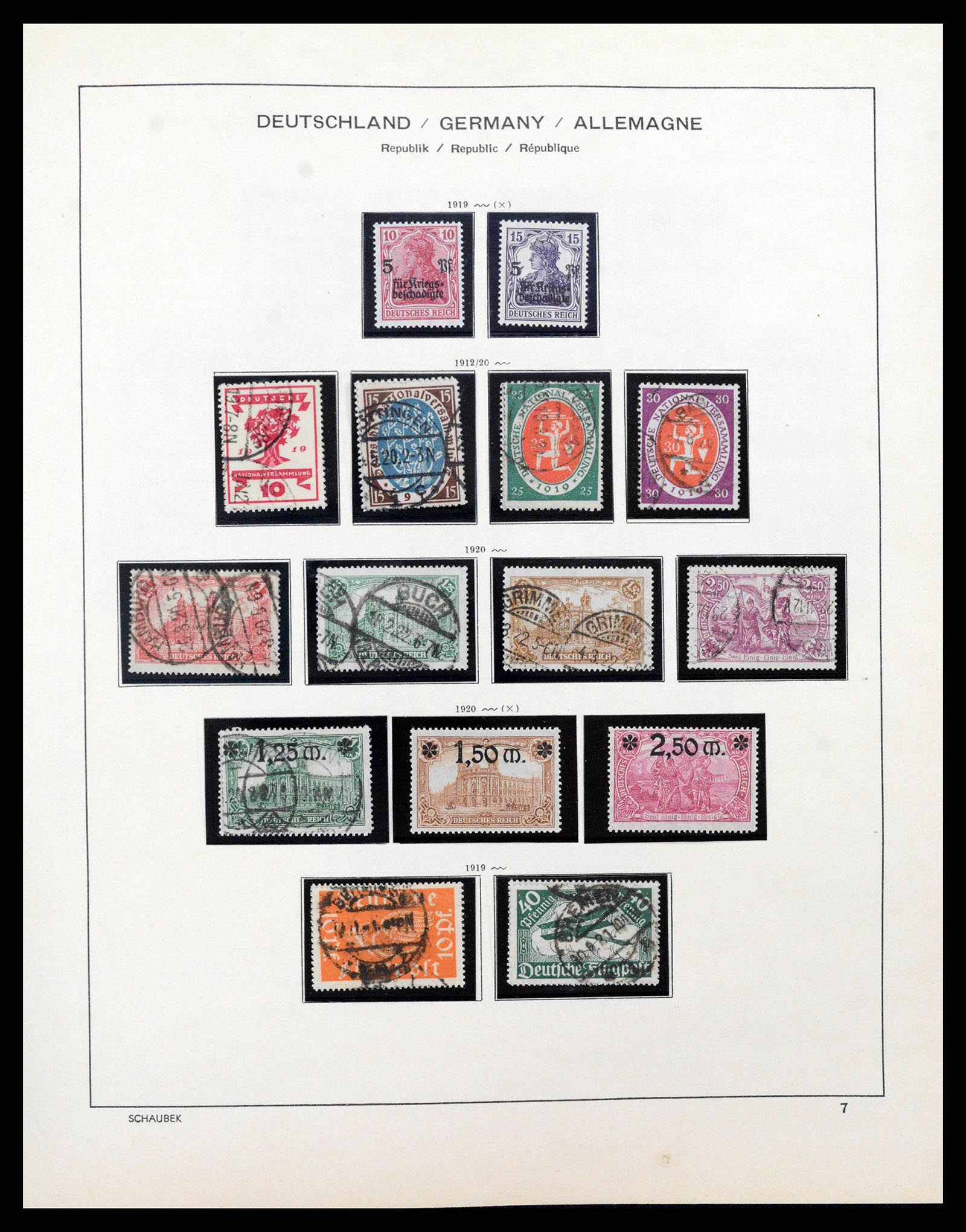 38860 0009 - Stamp collection 38860 German Reich 1872-1945.