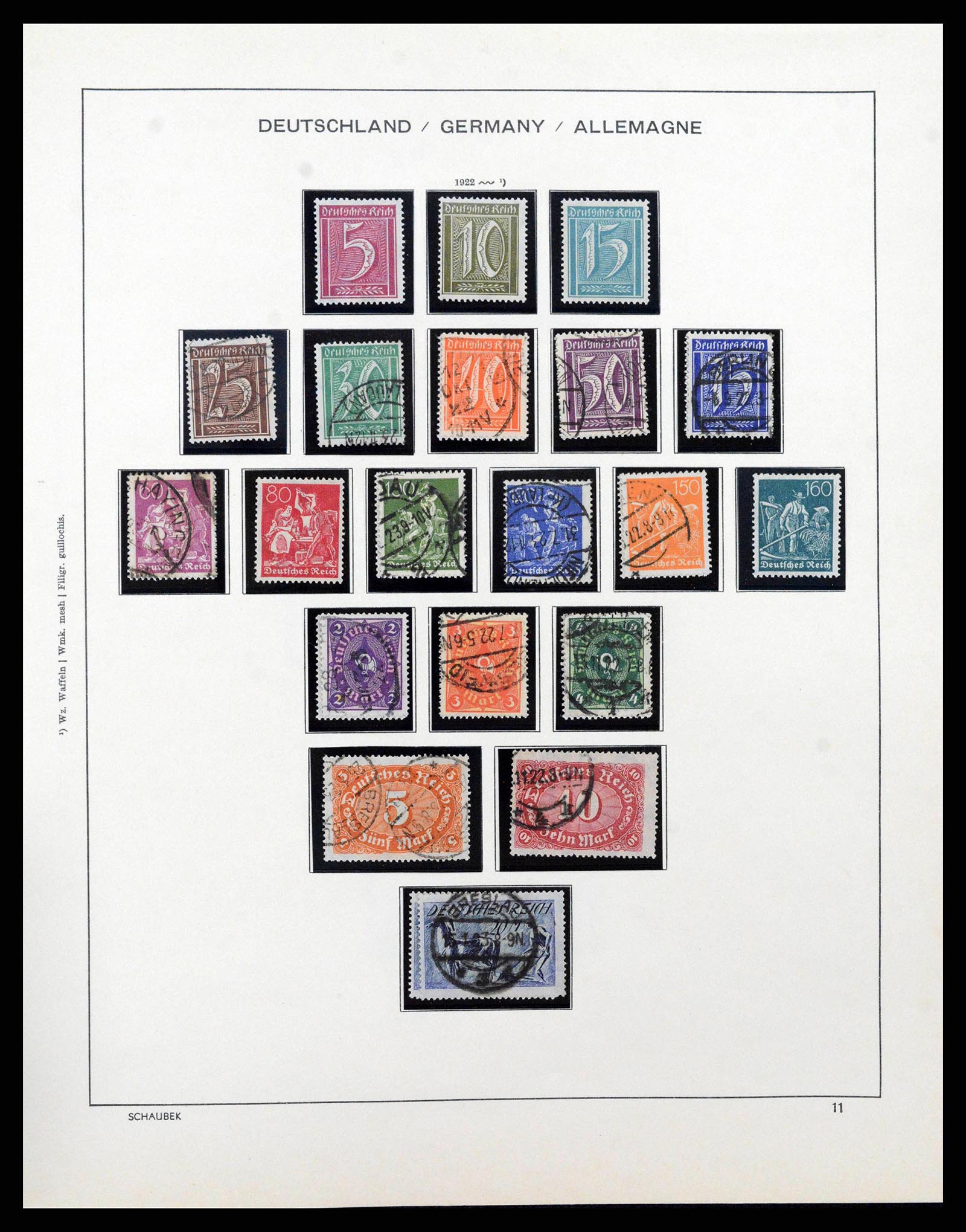 38860 0013 - Stamp collection 38860 German Reich 1872-1945.
