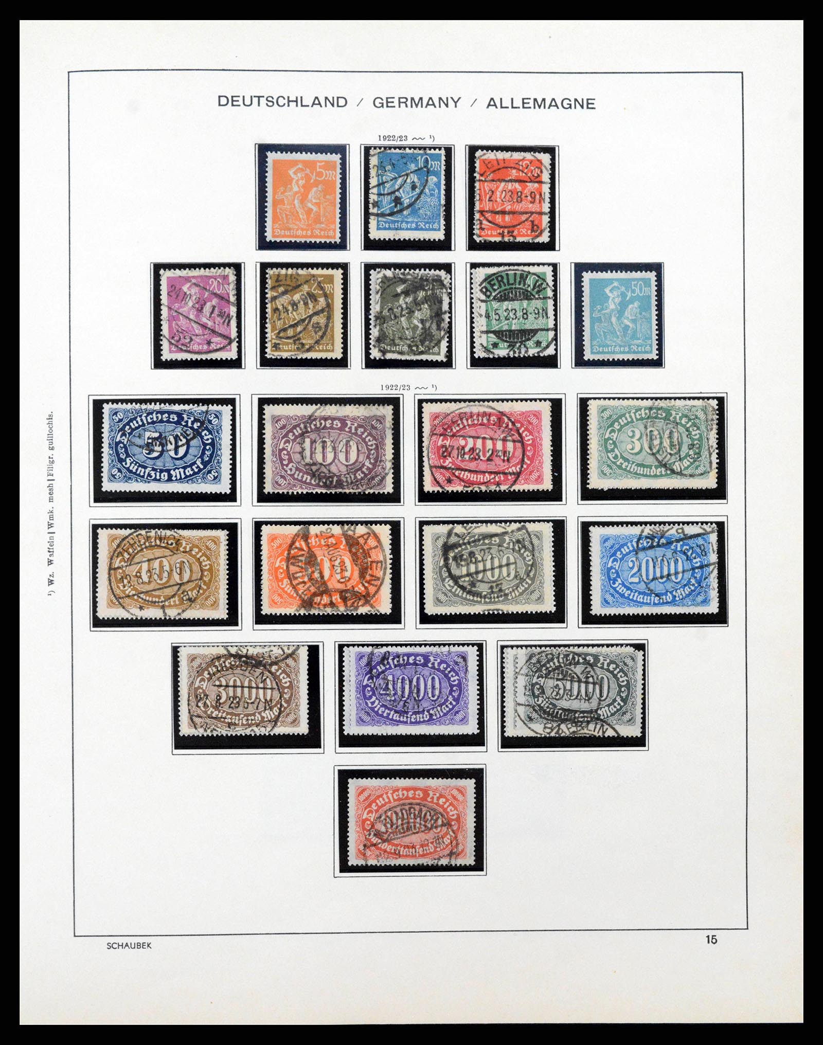 38860 0017 - Stamp collection 38860 German Reich 1872-1945.