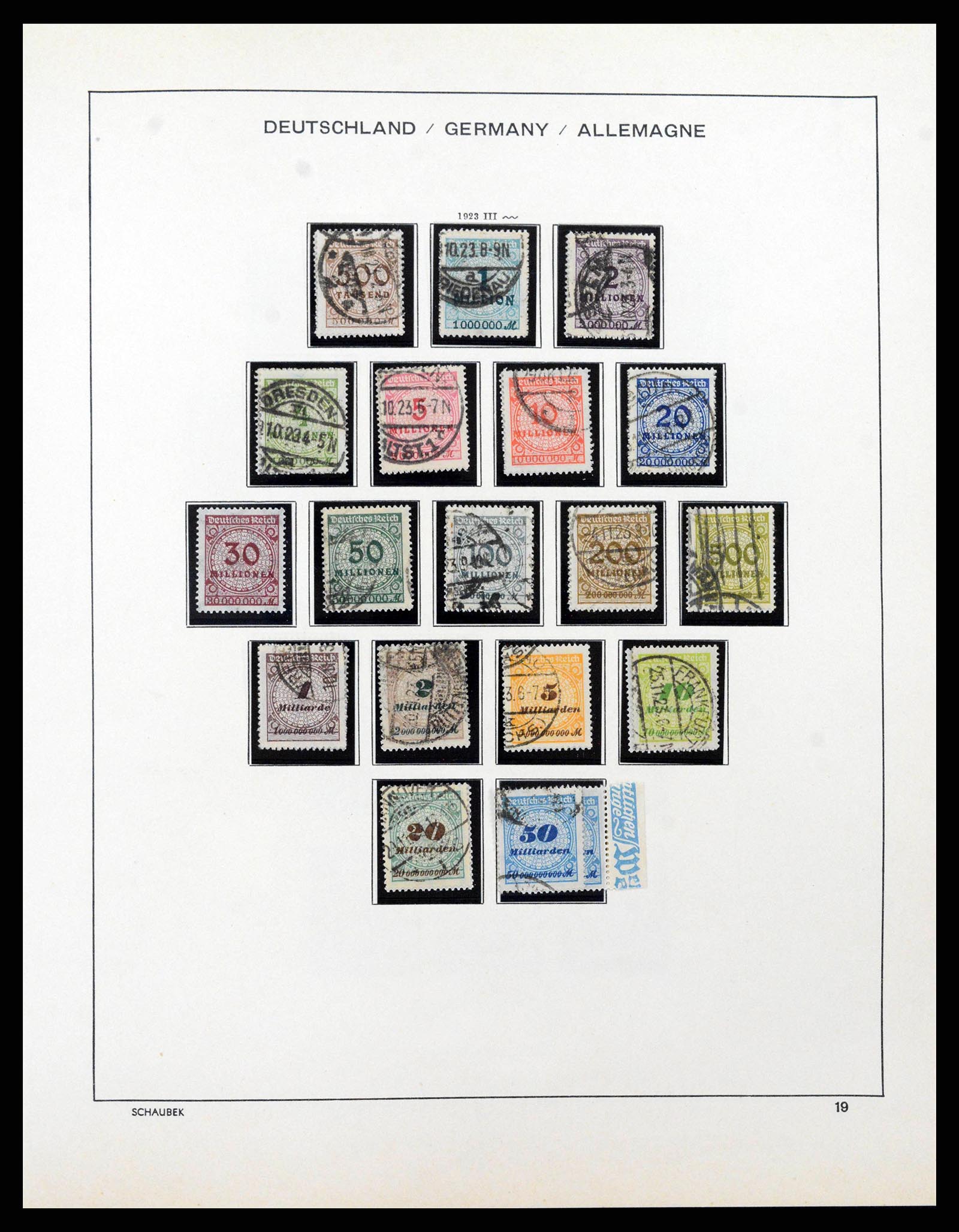 38860 0021 - Stamp collection 38860 German Reich 1872-1945.