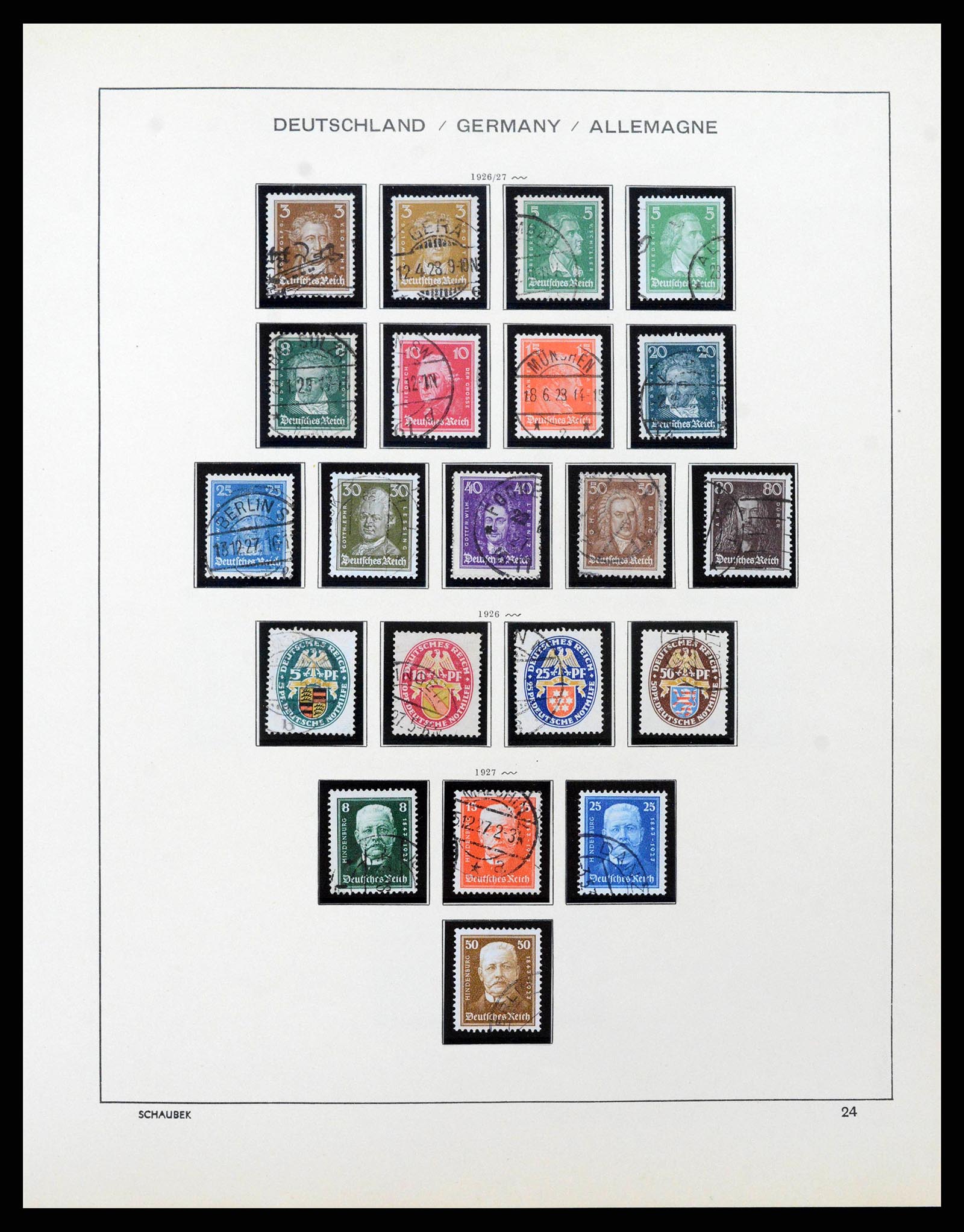 38860 0026 - Stamp collection 38860 German Reich 1872-1945.