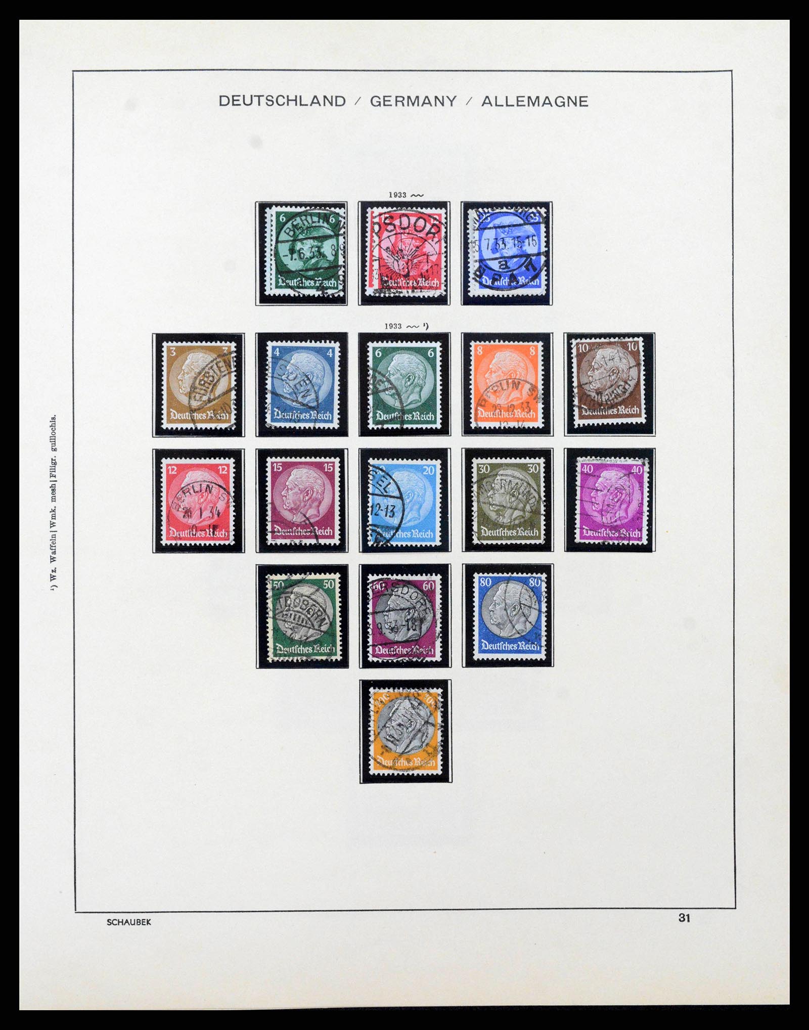 38860 0033 - Stamp collection 38860 German Reich 1872-1945.