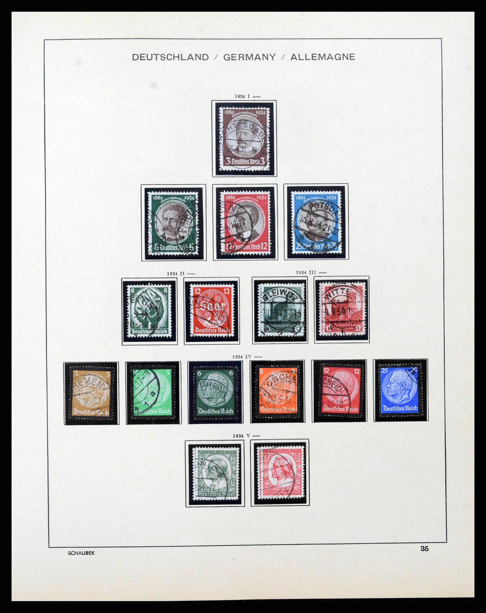 38860 0037 - Stamp collection 38860 German Reich 1872-1945.