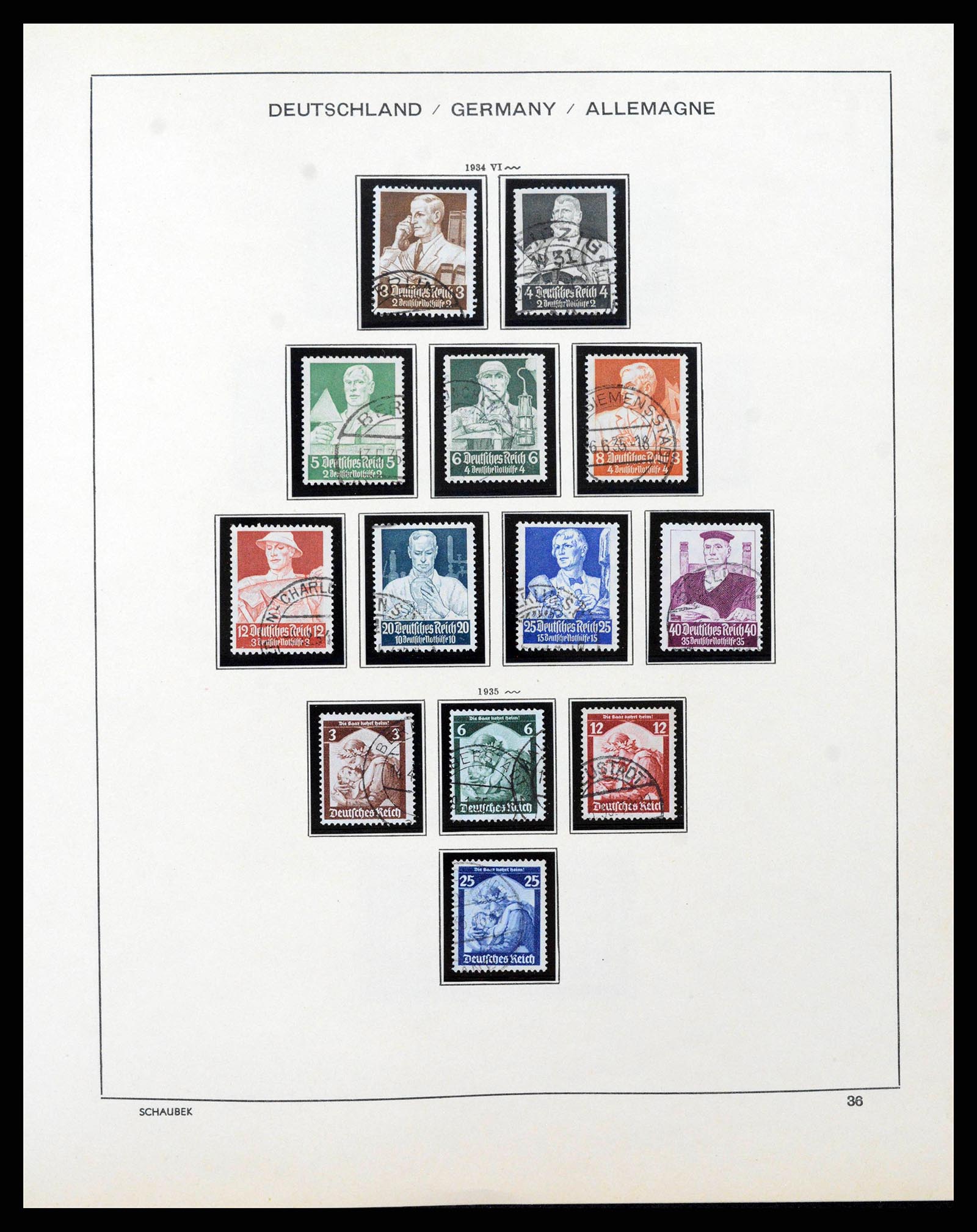 38860 0038 - Postzegelverzameling 38860 Duitse Rijk 1872-1945.