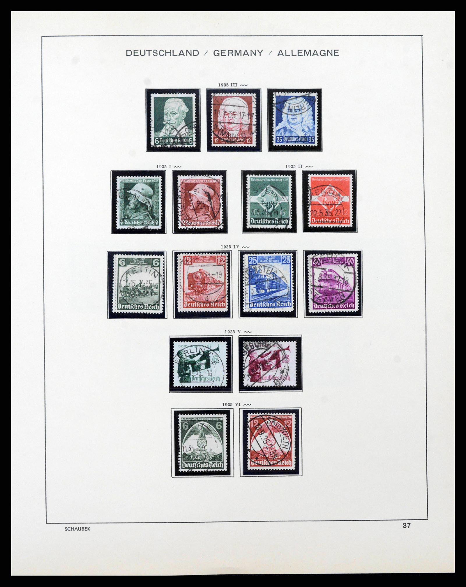 38860 0039 - Stamp collection 38860 German Reich 1872-1945.