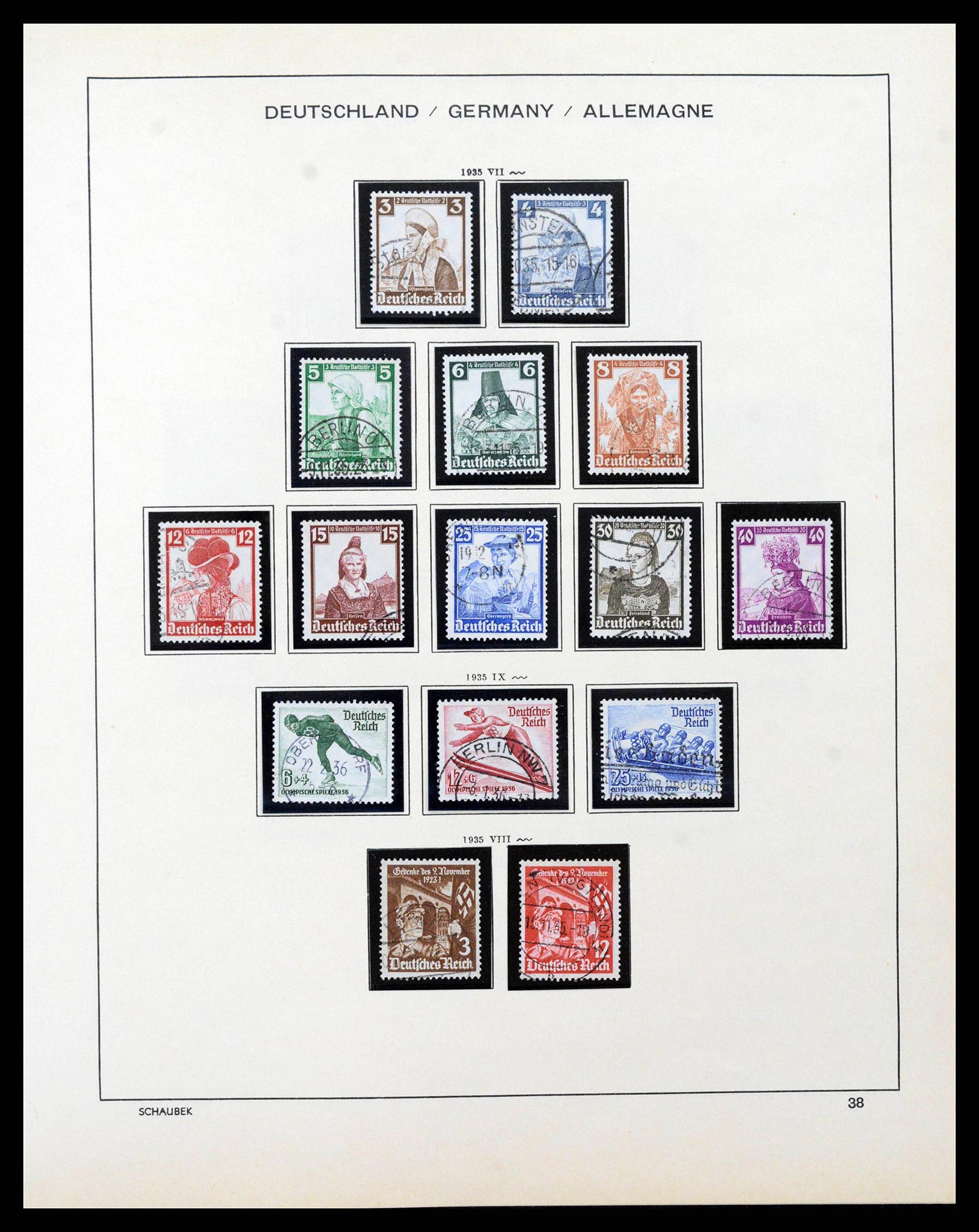 38860 0040 - Postzegelverzameling 38860 Duitse Rijk 1872-1945.