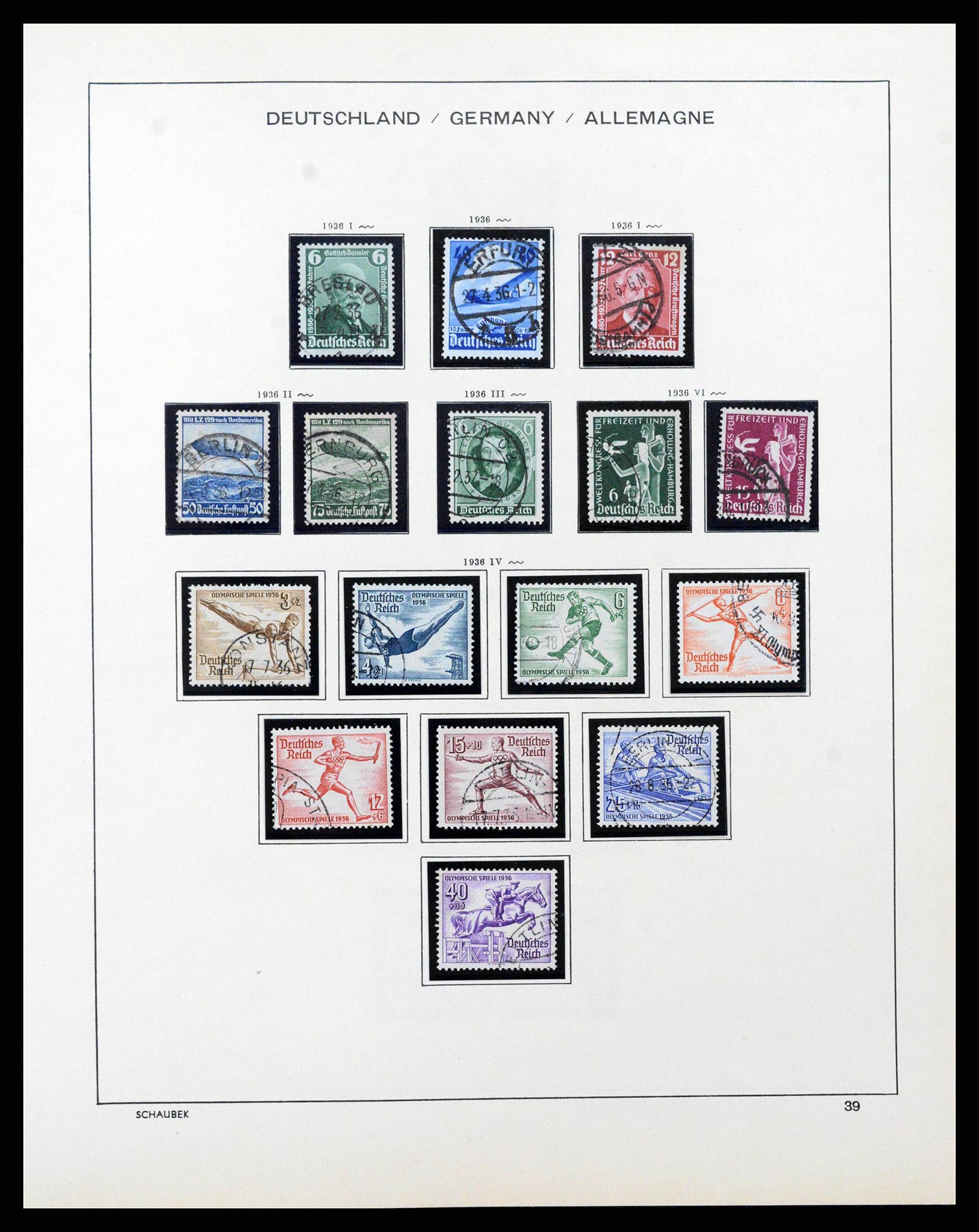 38860 0041 - Stamp collection 38860 German Reich 1872-1945.
