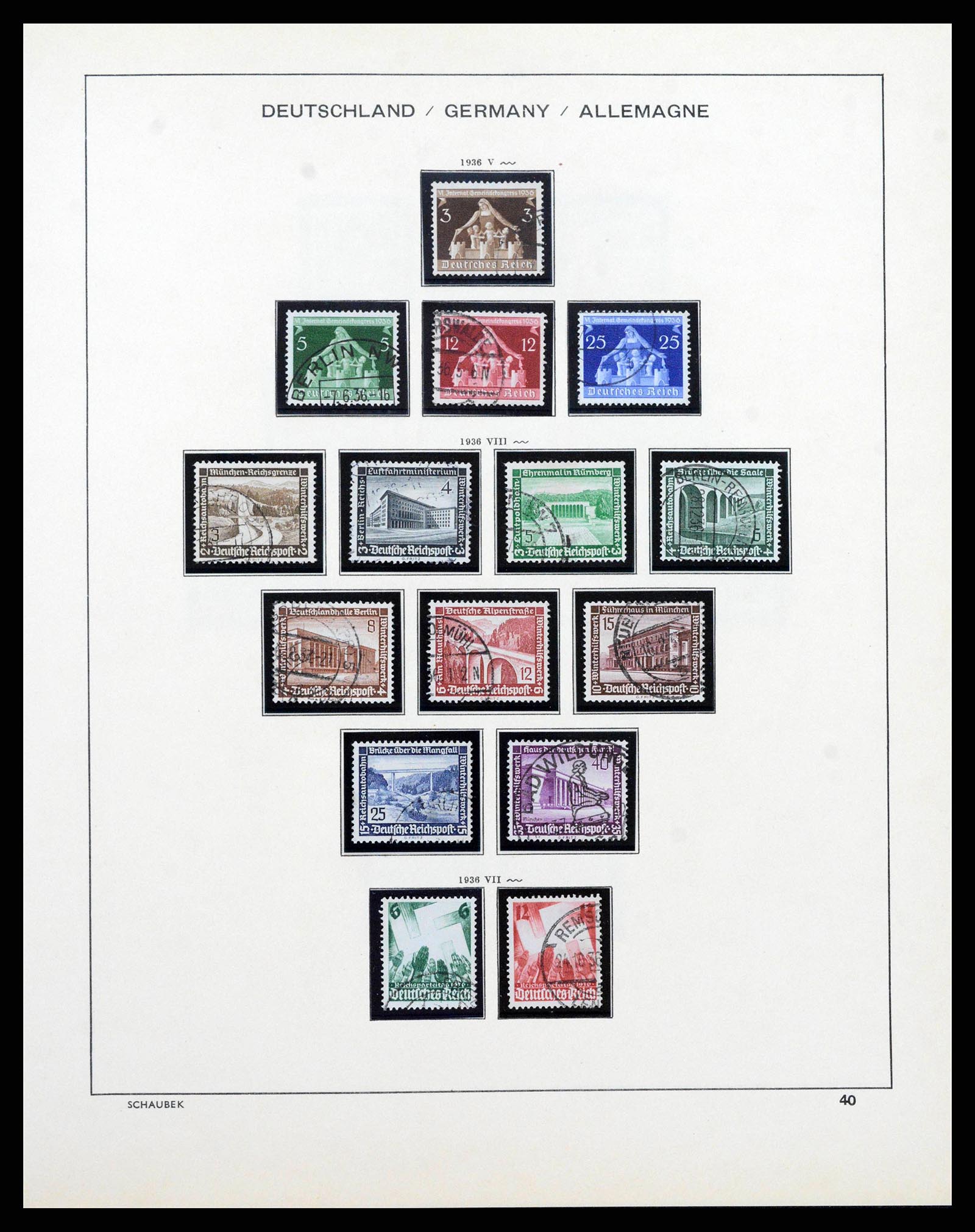 38860 0042 - Stamp collection 38860 German Reich 1872-1945.