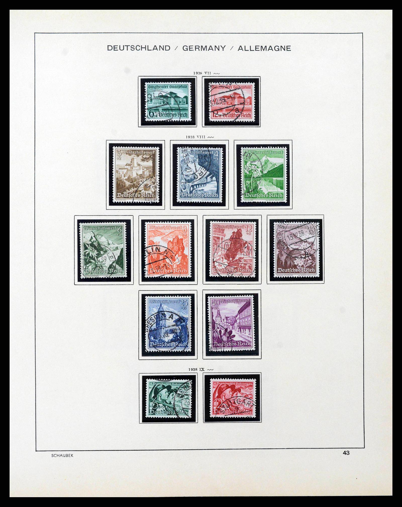 38860 0045 - Stamp collection 38860 German Reich 1872-1945.