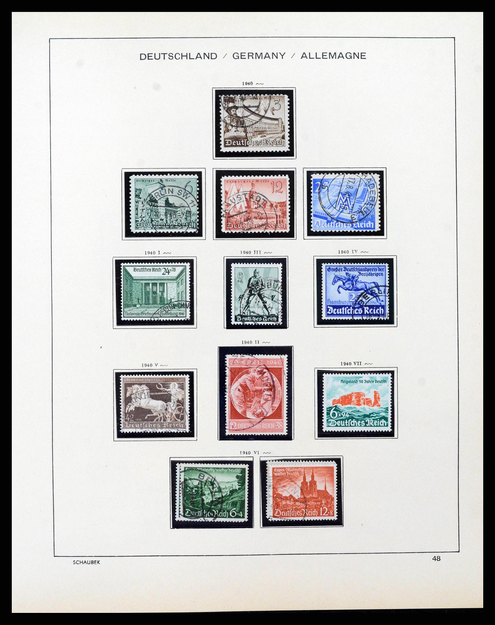38860 0050 - Stamp collection 38860 German Reich 1872-1945.