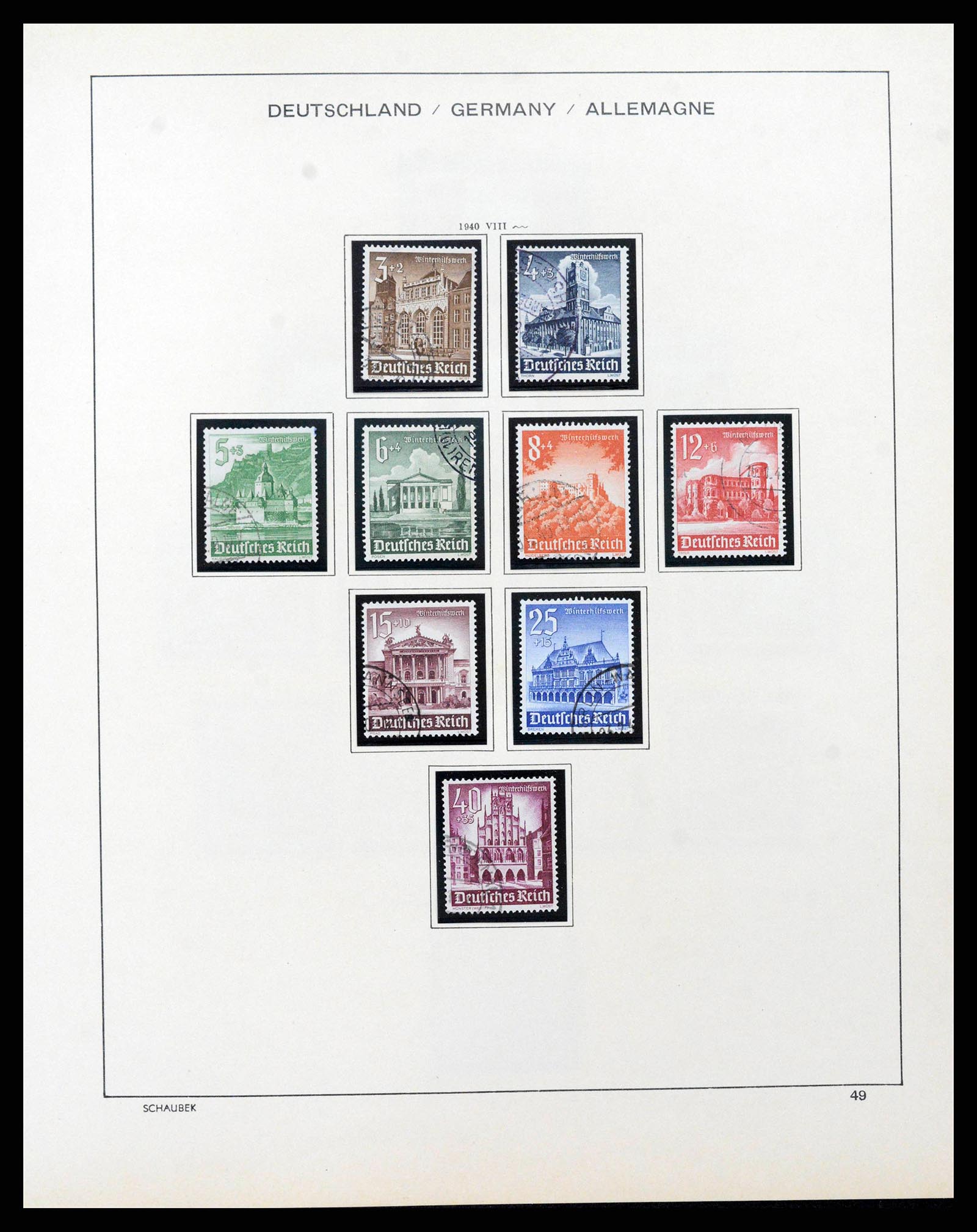 38860 0051 - Stamp collection 38860 German Reich 1872-1945.