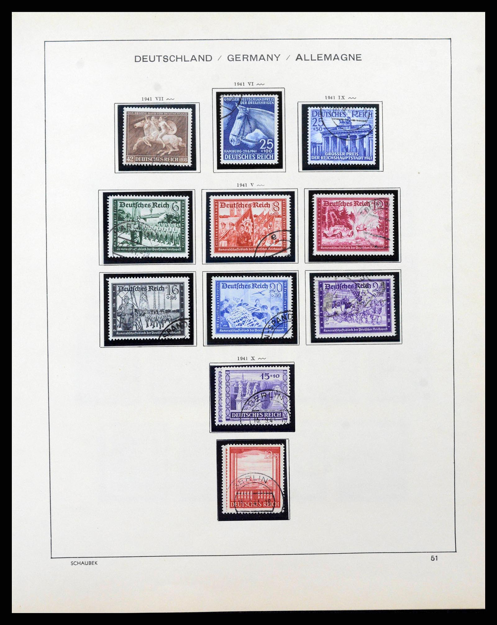 38860 0053 - Stamp collection 38860 German Reich 1872-1945.