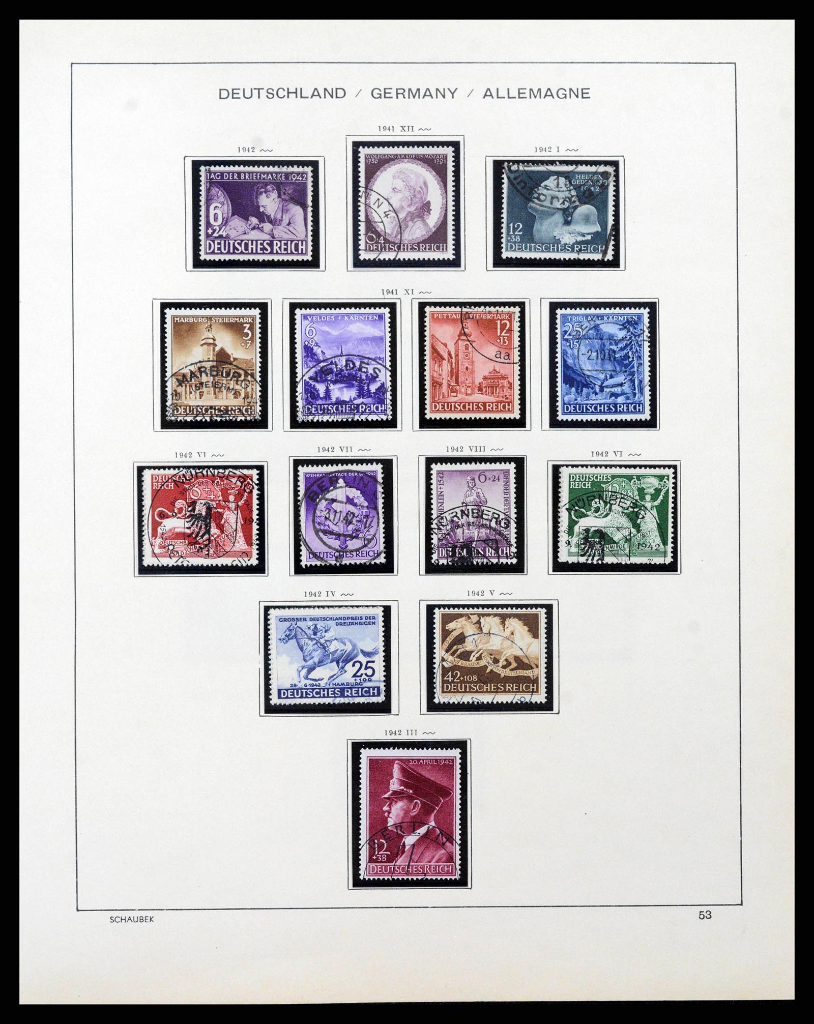 38860 0055 - Stamp collection 38860 German Reich 1872-1945.