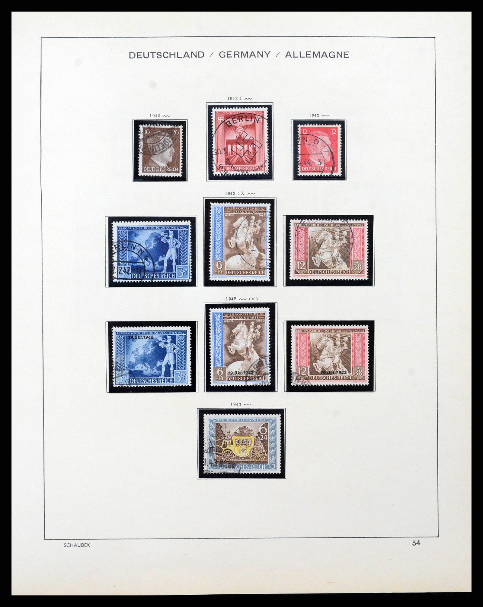 38860 0056 - Stamp collection 38860 German Reich 1872-1945.