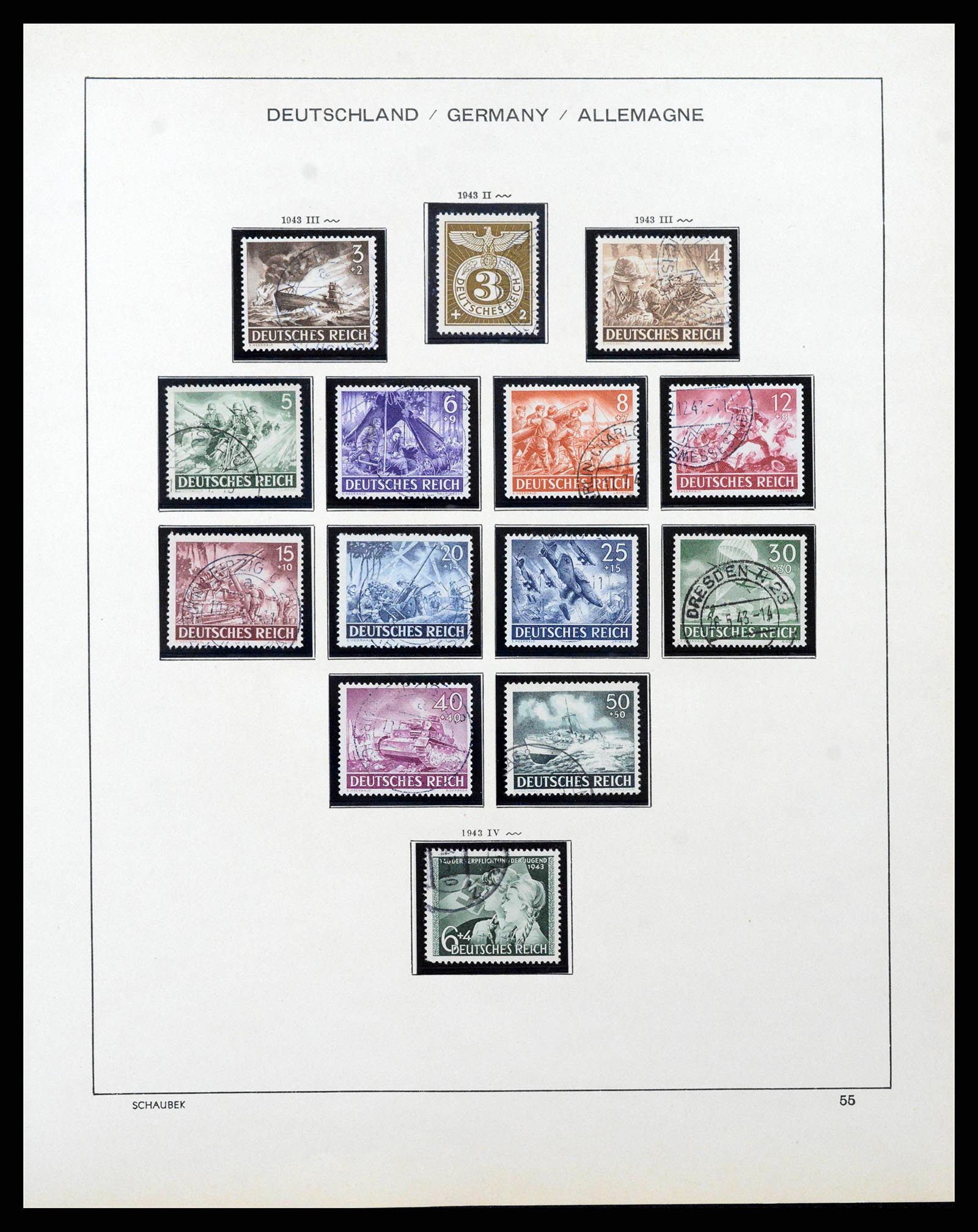 38860 0057 - Stamp collection 38860 German Reich 1872-1945.