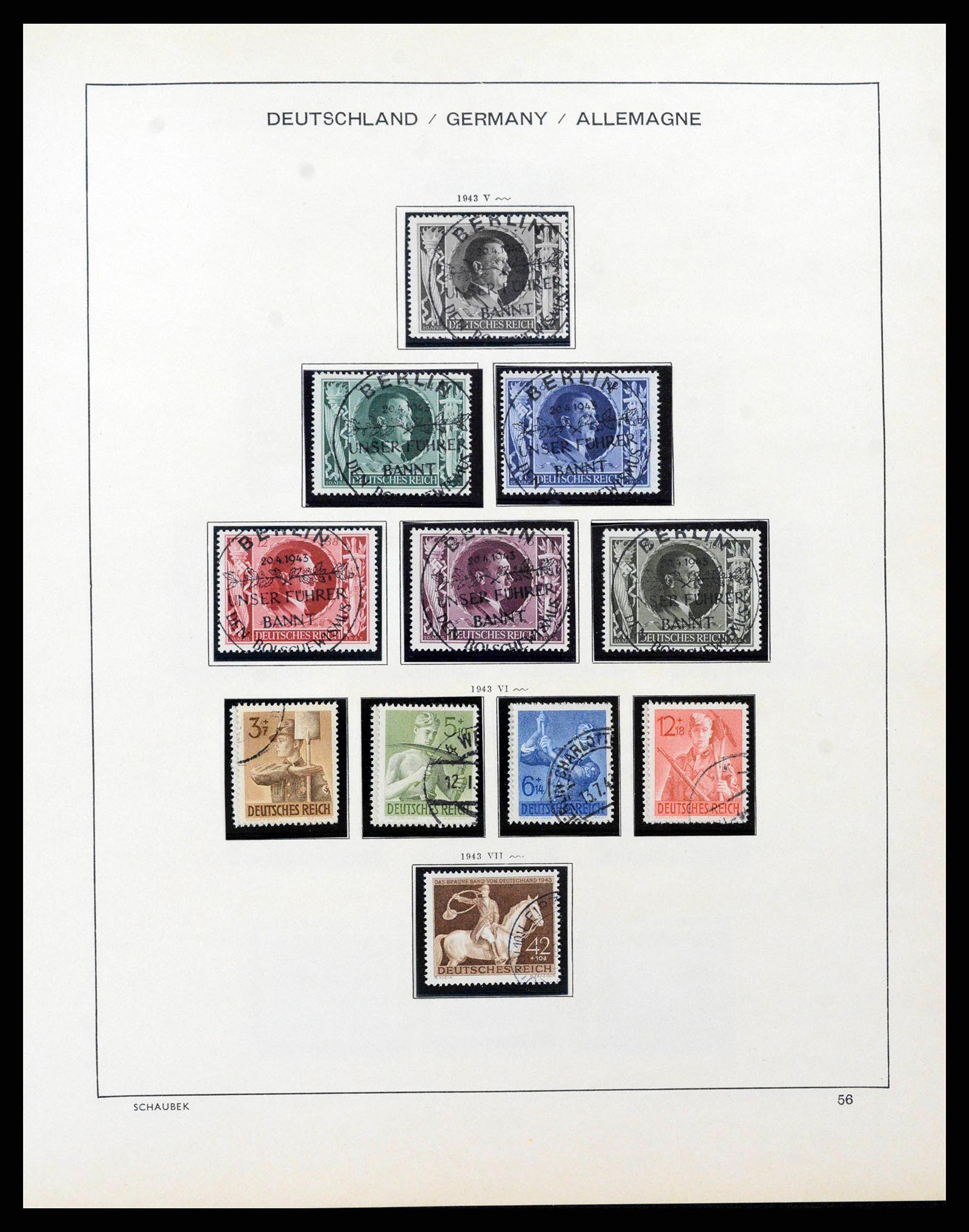 38860 0058 - Stamp collection 38860 German Reich 1872-1945.