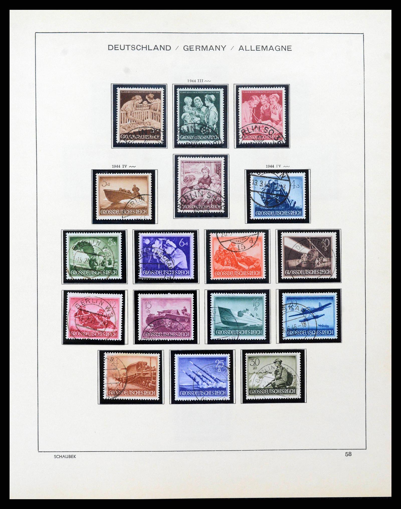 38860 0060 - Stamp collection 38860 German Reich 1872-1945.