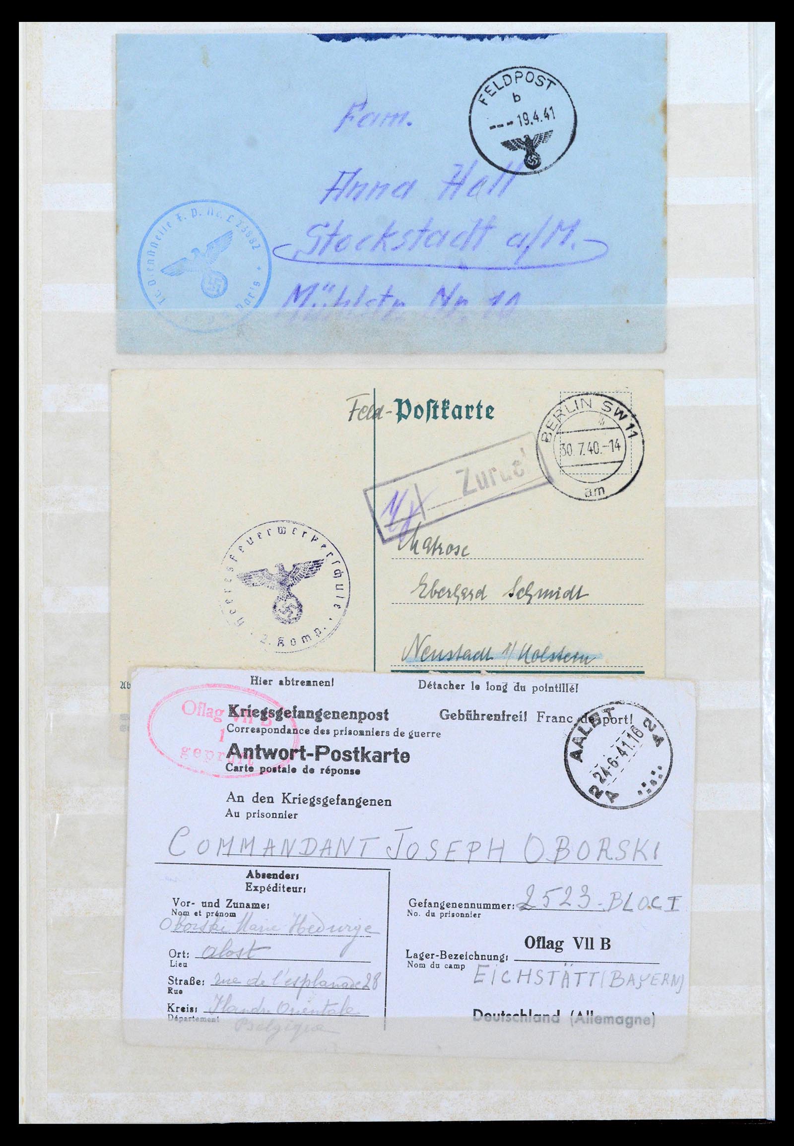 38865 0002 - Stamp collection 38865 German occupation 2nd worldwar 1939-1945.