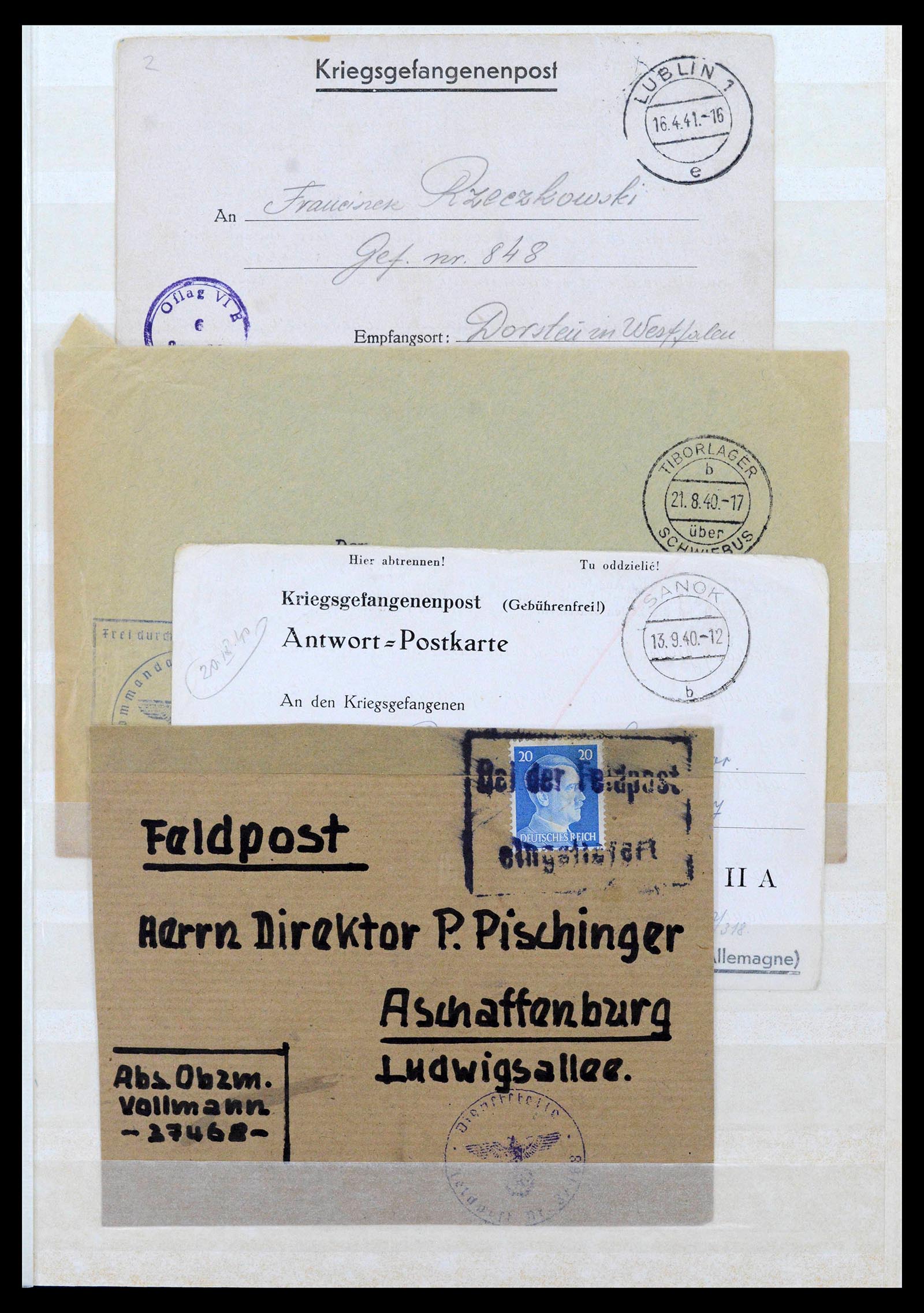 38865 0003 - Stamp collection 38865 German occupation 2nd worldwar 1939-1945.