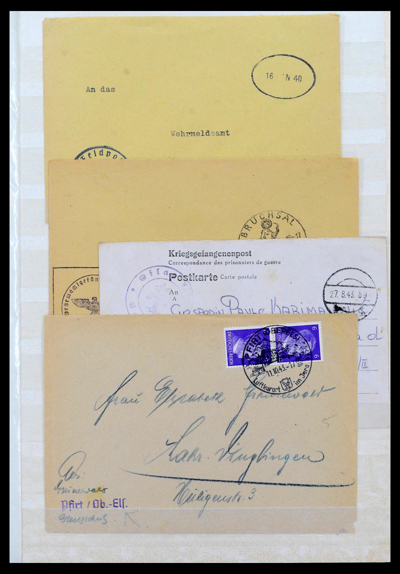 38865 0005 - Stamp collection 38865 German occupation 2nd worldwar 1939-1945.