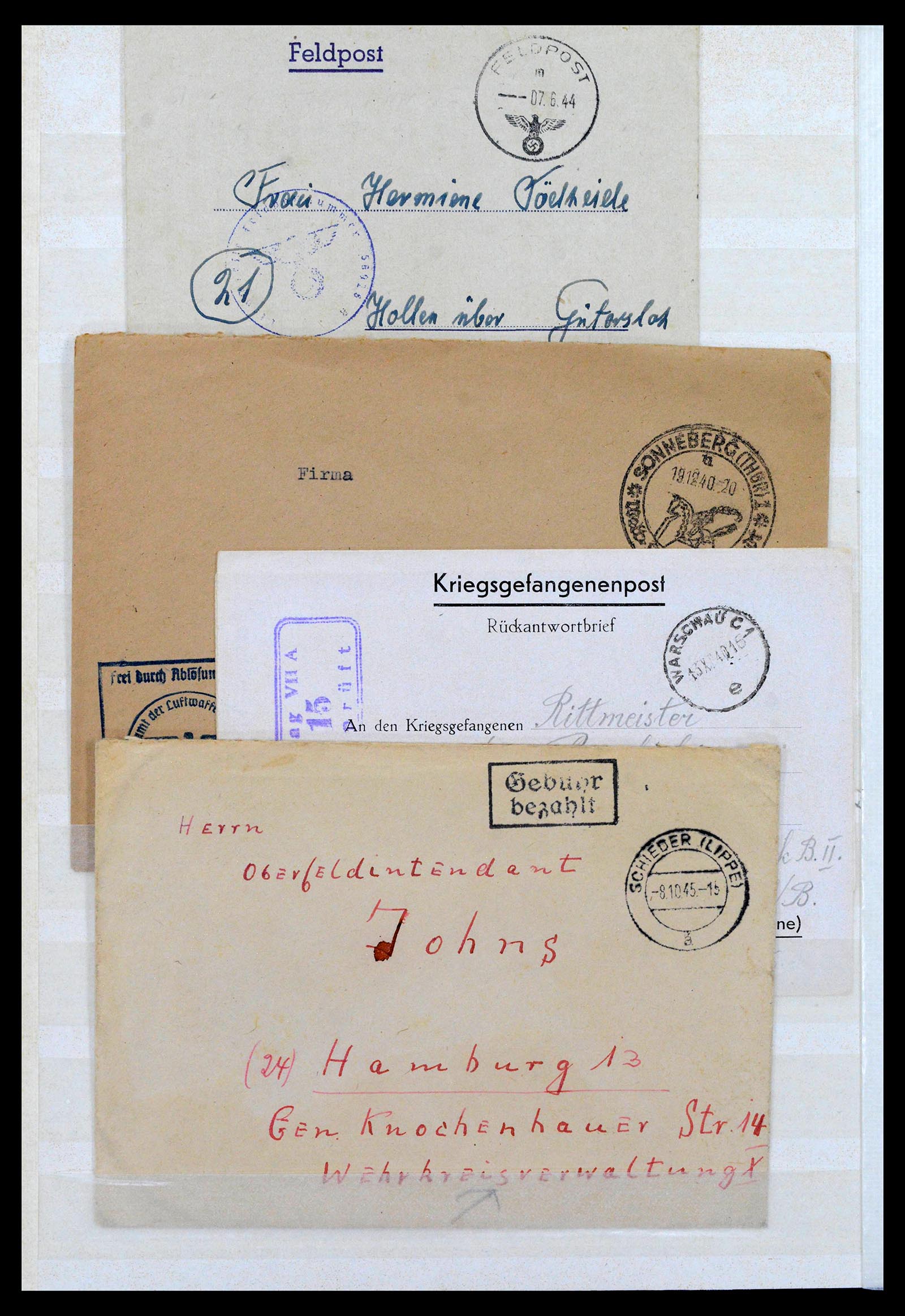 38865 0006 - Stamp collection 38865 German occupation 2nd worldwar 1939-1945.