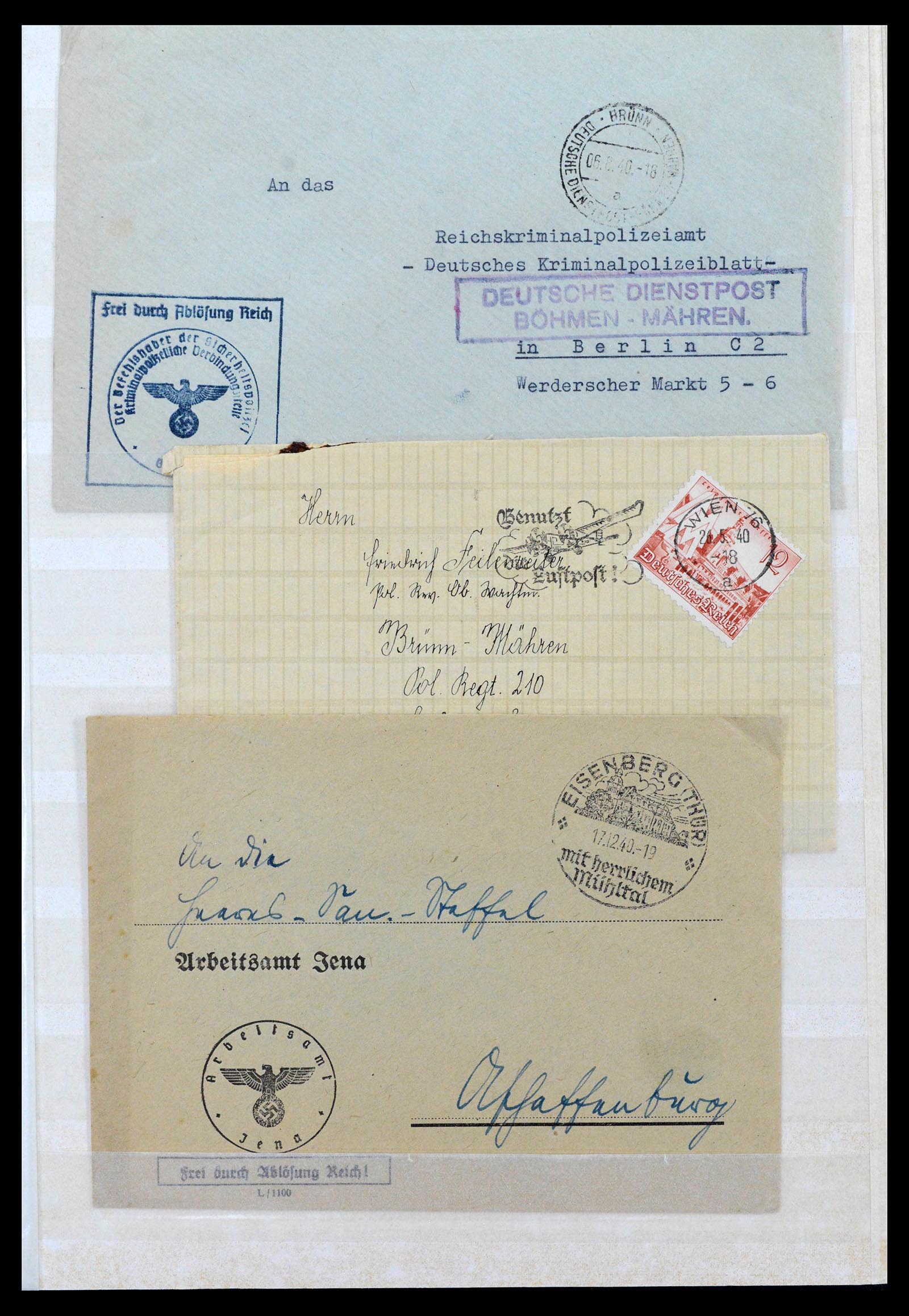 38865 0007 - Stamp collection 38865 German occupation 2nd worldwar 1939-1945.
