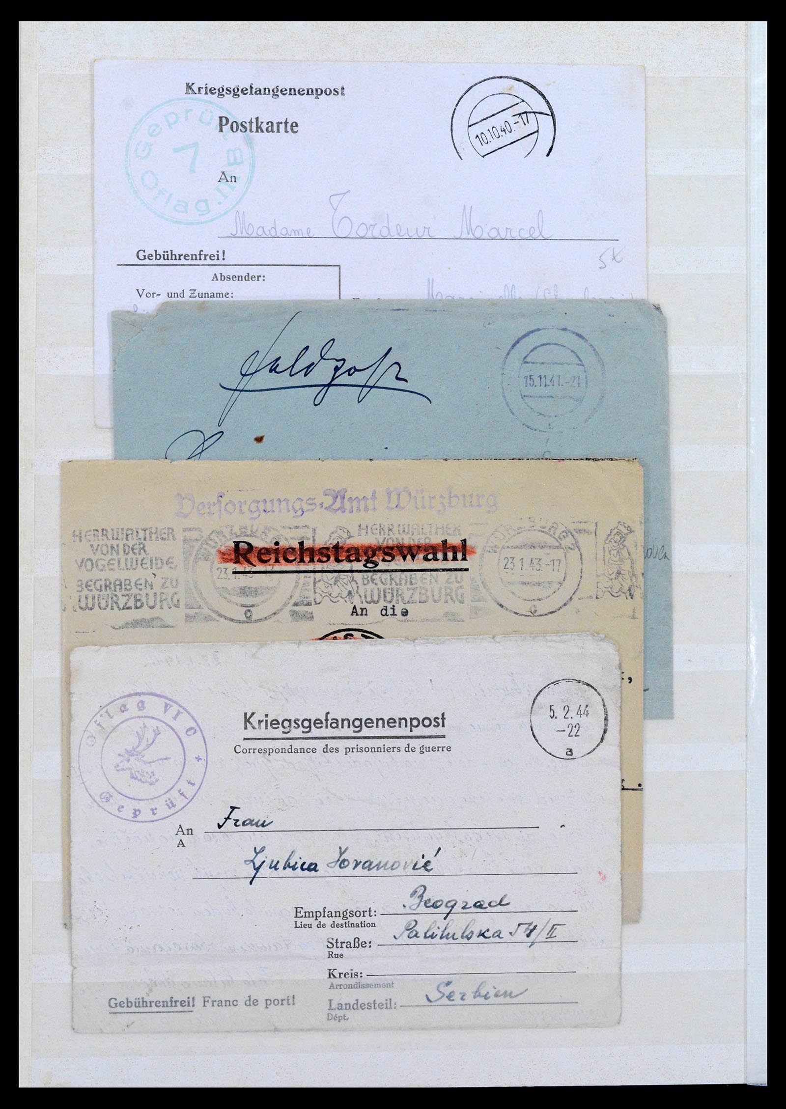38865 0008 - Stamp collection 38865 German occupation 2nd worldwar 1939-1945.