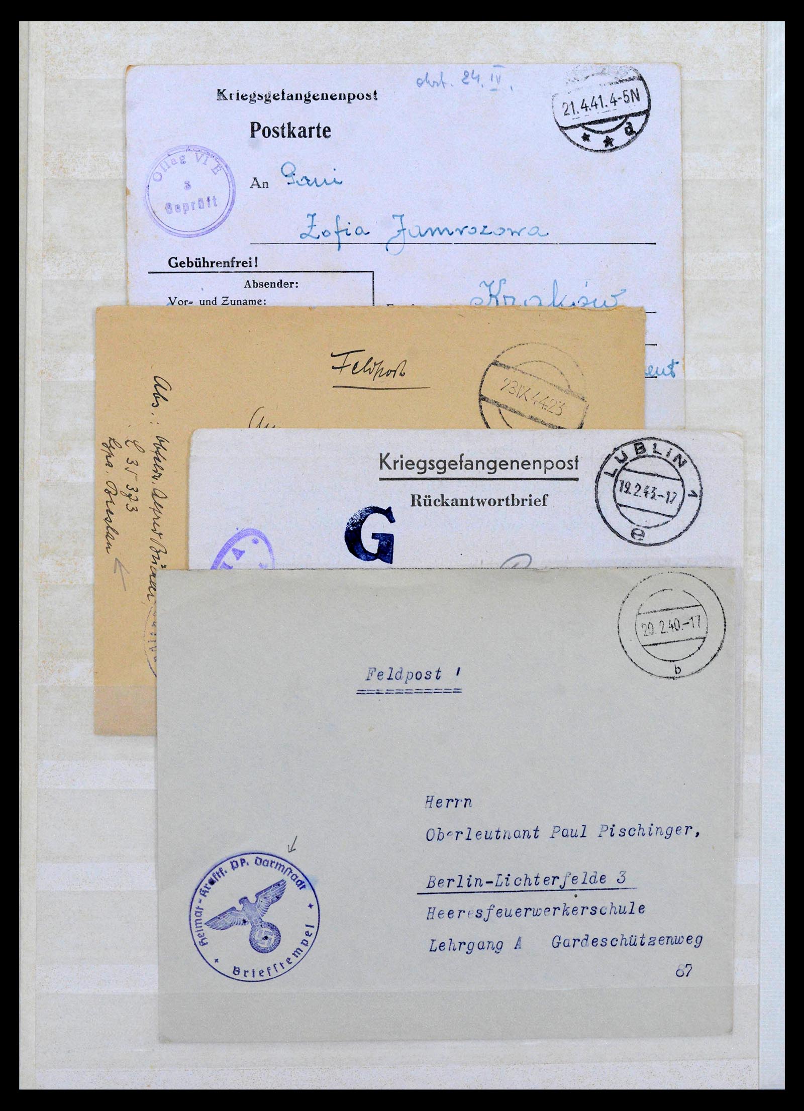 38865 0016 - Stamp collection 38865 German occupation 2nd worldwar 1939-1945.