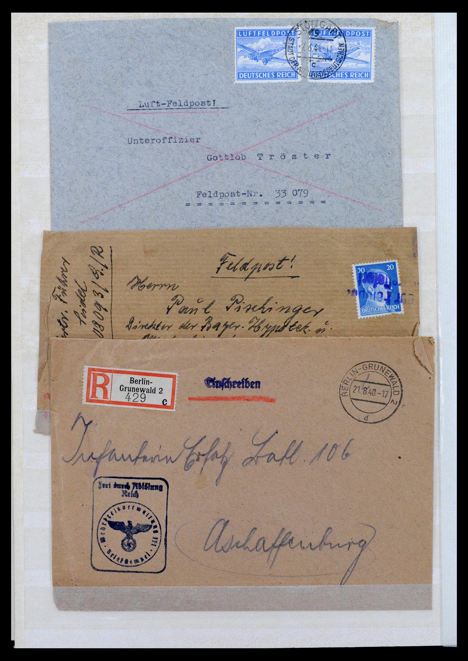 38865 0018 - Stamp collection 38865 German occupation 2nd worldwar 1939-1945.