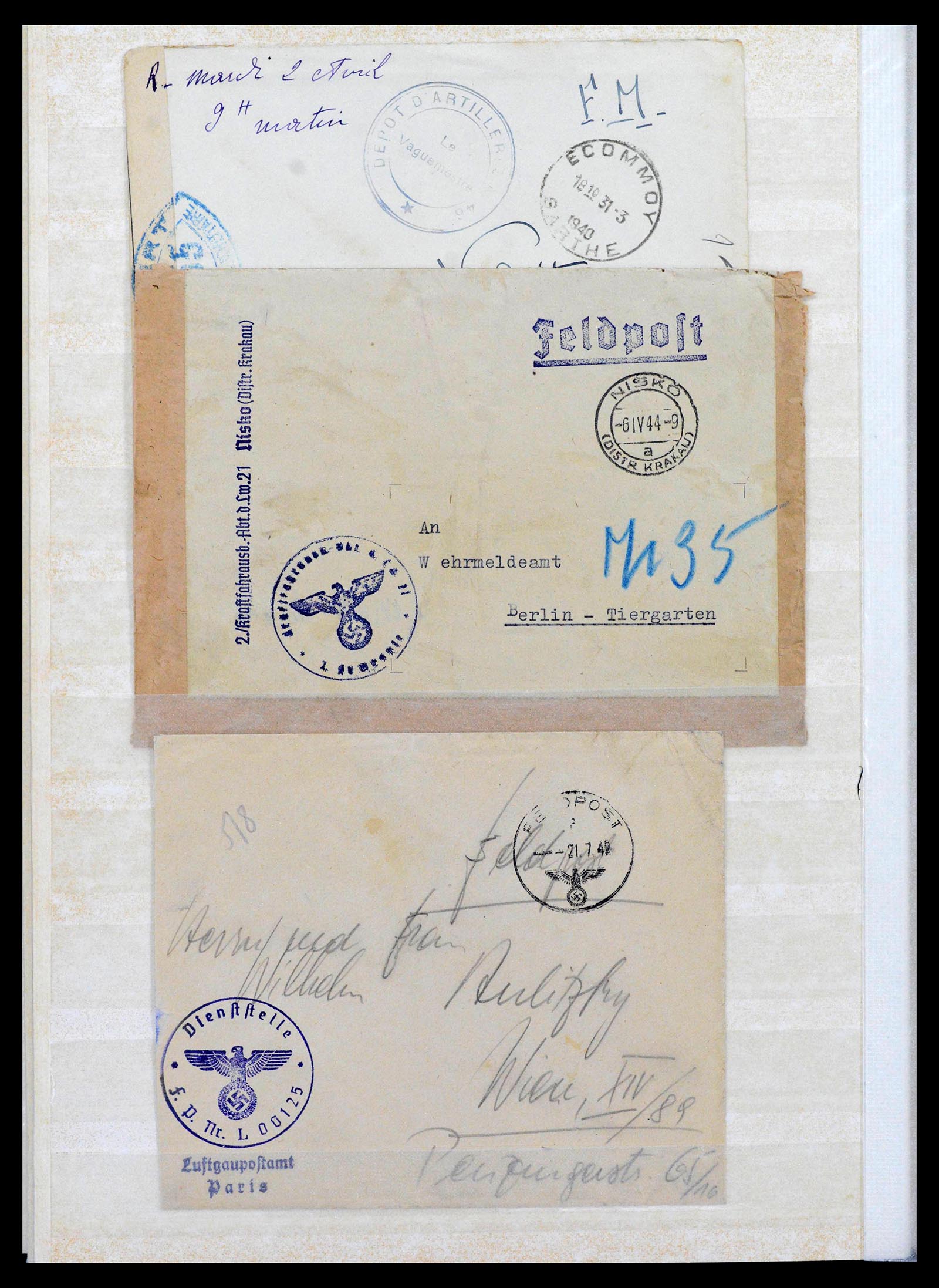 38865 0022 - Stamp collection 38865 German occupation 2nd worldwar 1939-1945.
