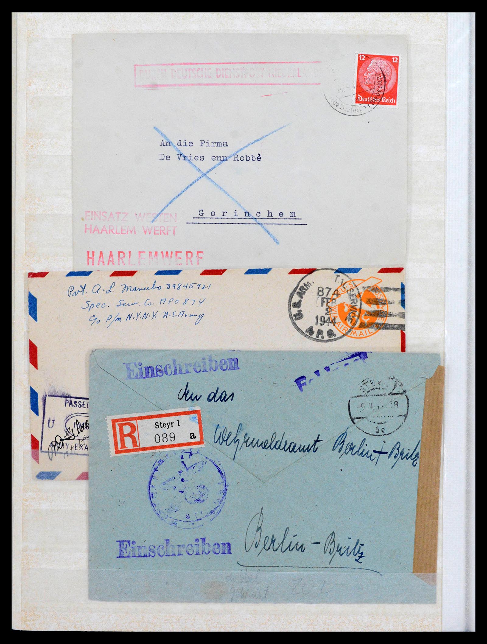 38865 0024 - Stamp collection 38865 German occupation 2nd worldwar 1939-1945.