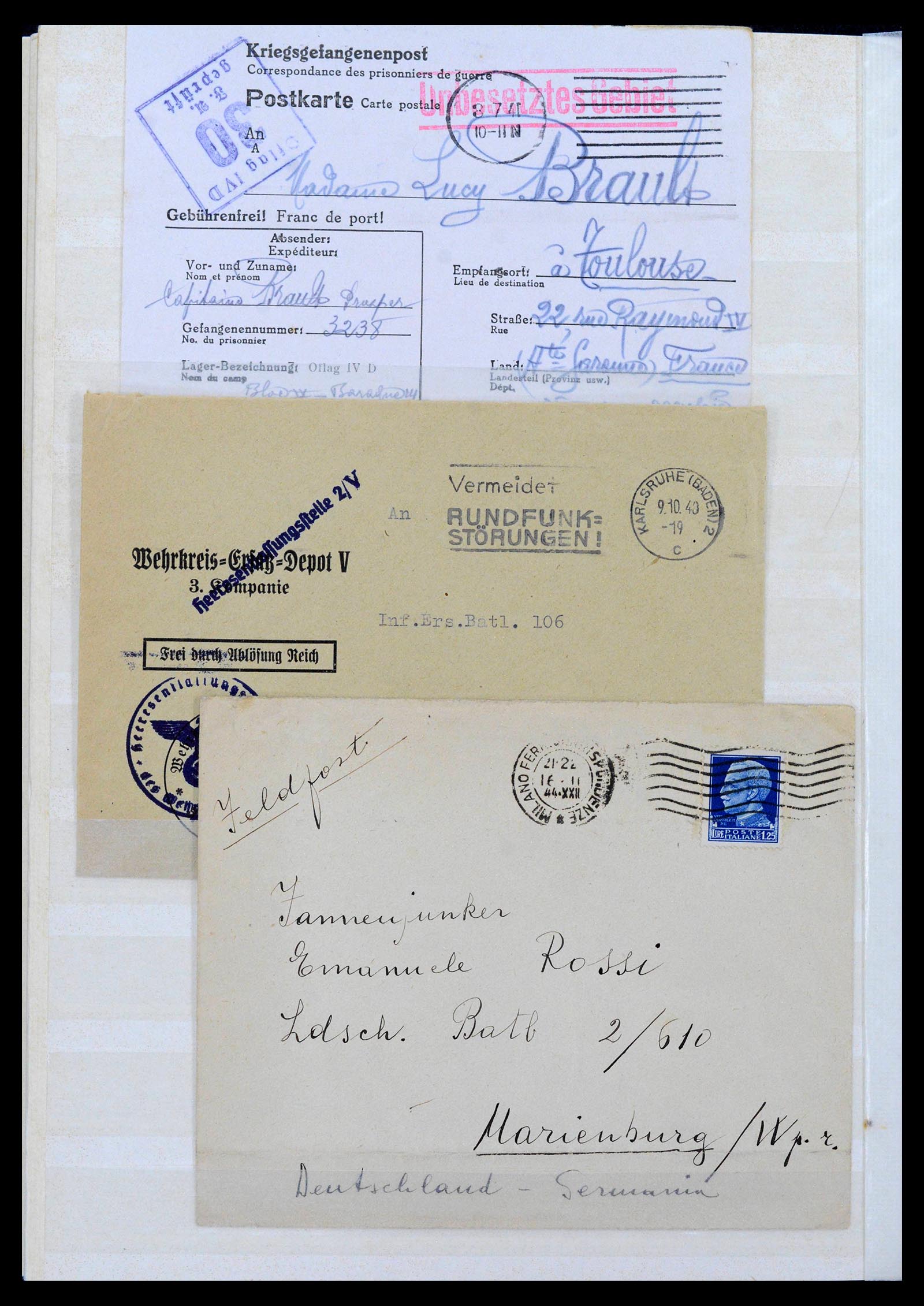 38865 0036 - Stamp collection 38865 German occupation 2nd worldwar 1939-1945.
